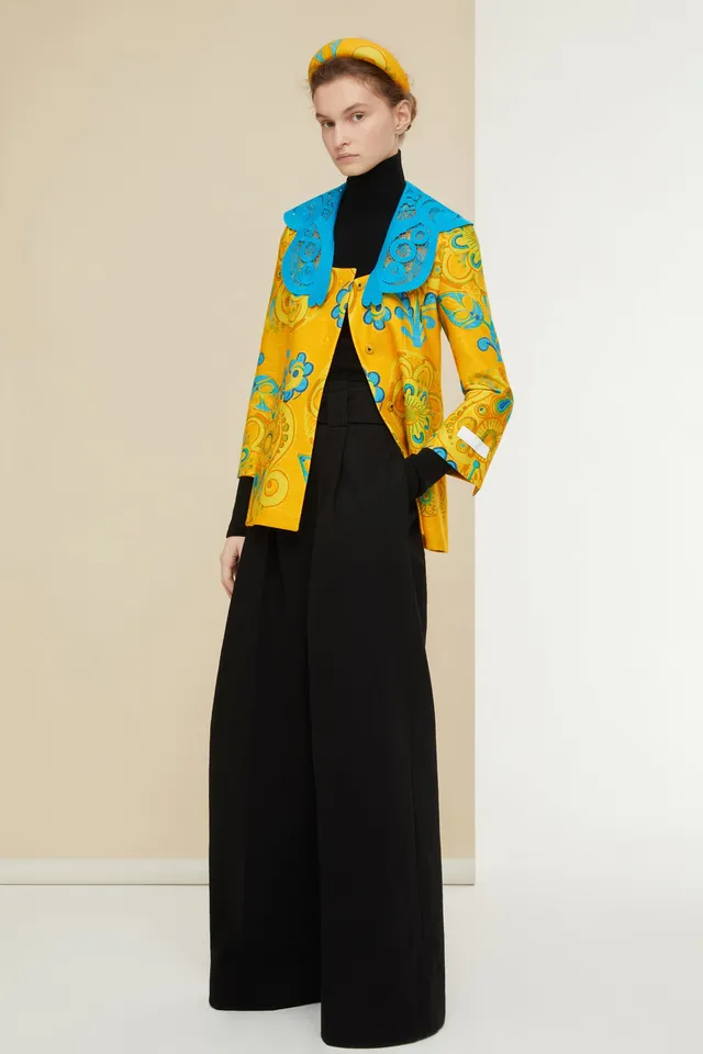 Patou Jackets JA019 veste tweed Honey Flower guipure