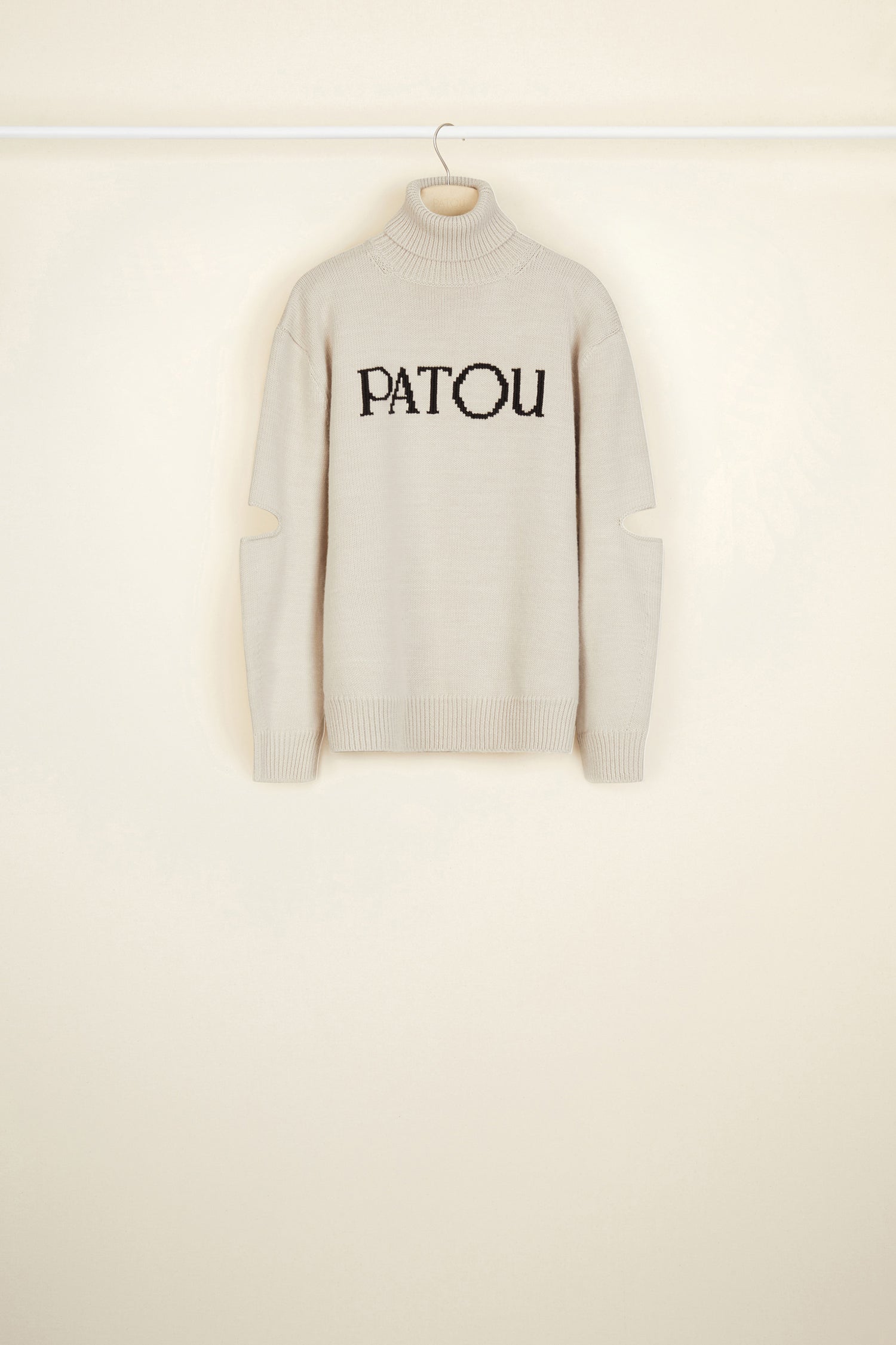 Patou Knitwear A20KN0088025105C pull laine chestnut