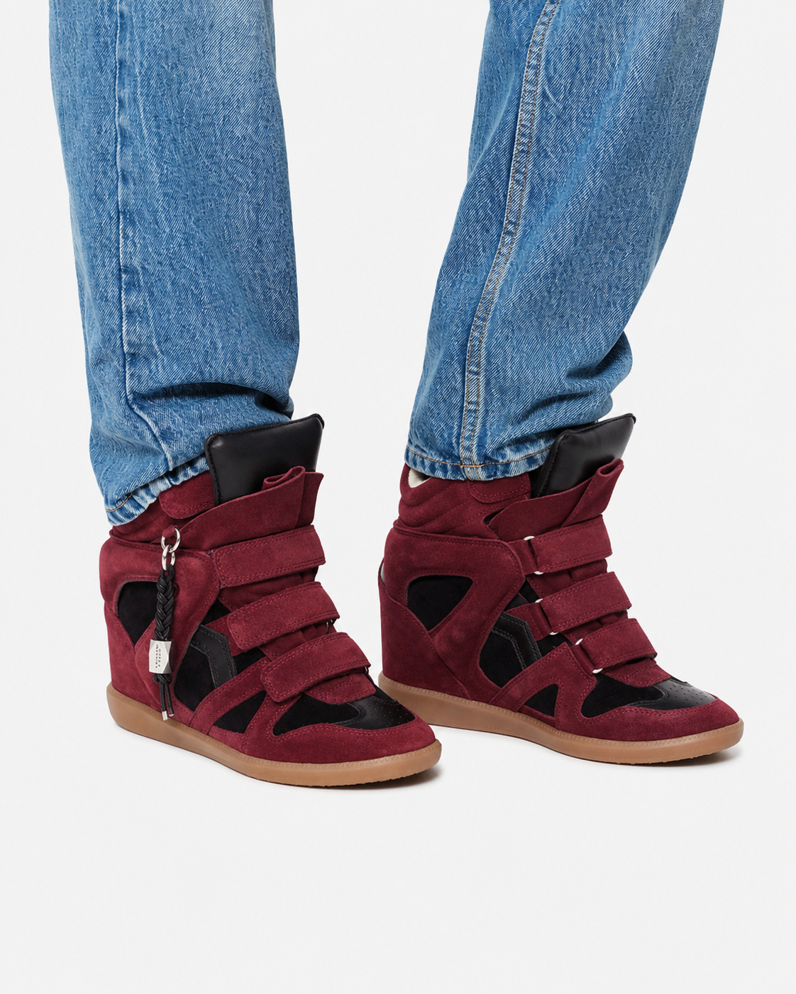 Isabel Marant Bekett Ring BK0104FA baskets bordeaux-noir