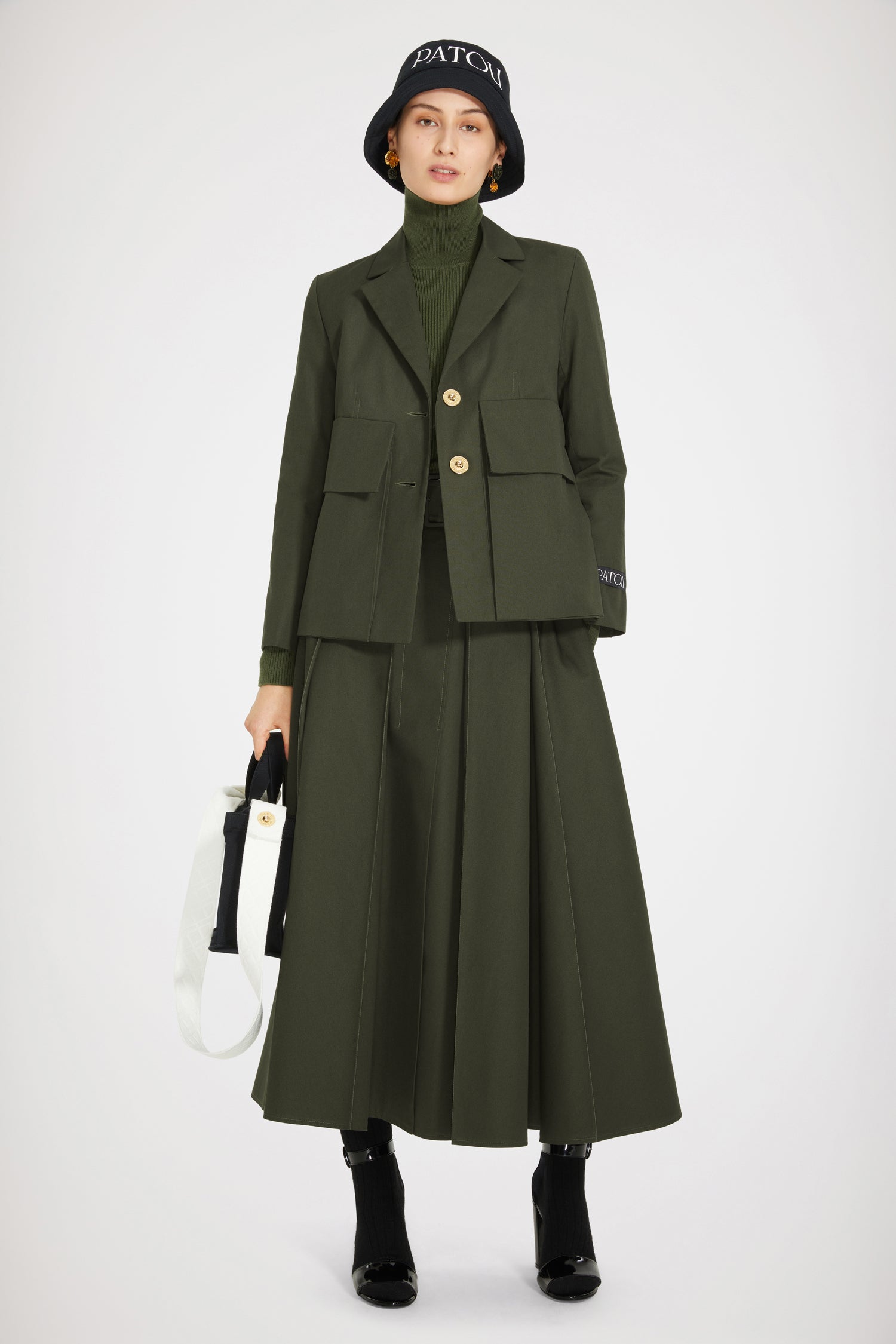 Patou H22JA0250124752W veste vert coton bio 34-44