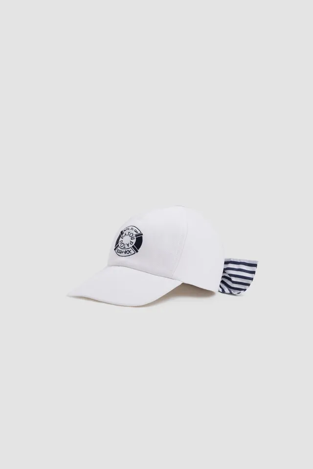 Patou Eden Roc casquette blanche coton logo