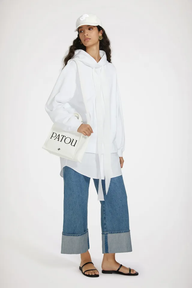 Patou JE0929985001W robe sweat coton blanc XS-XL
