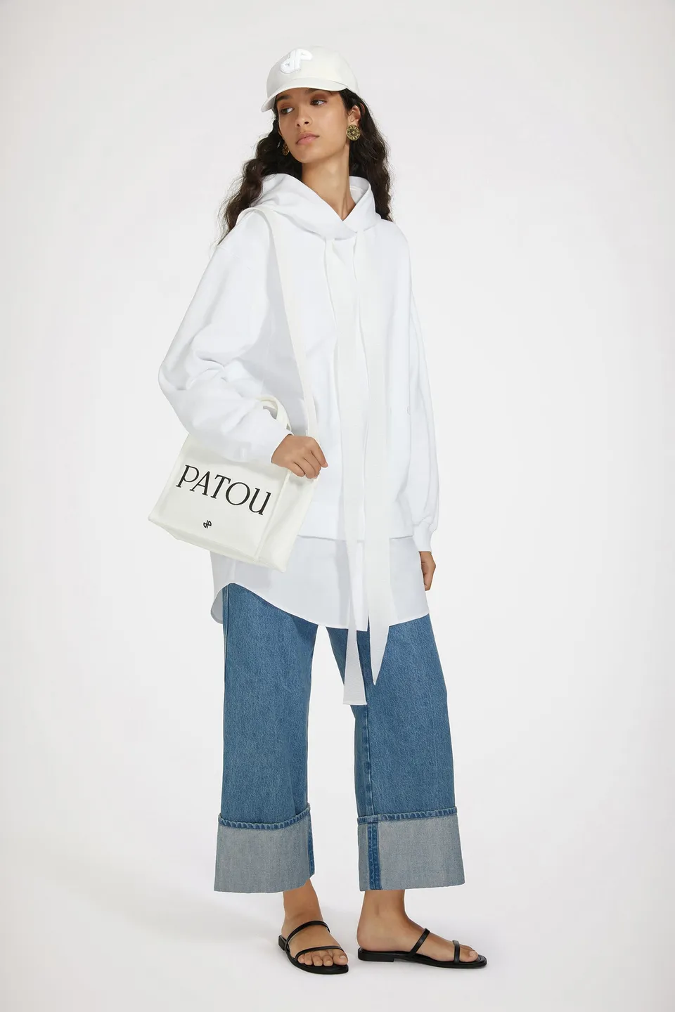 Patou JE0929985001W robe sweat coton blanc XS-XL