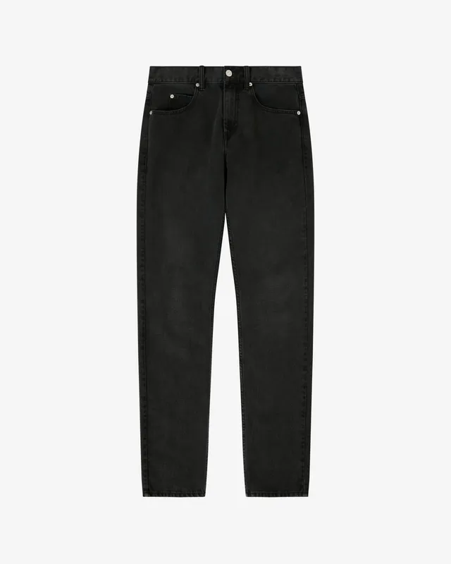 Isabel Marant Jack jean droit noir délavé taille regular