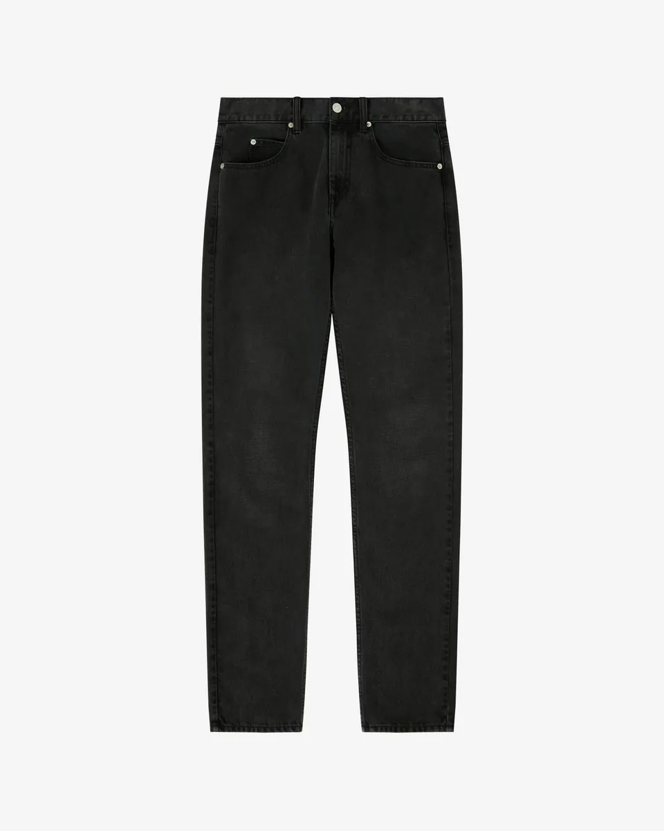 Isabel Marant Jack jean droit noir délavé taille regular