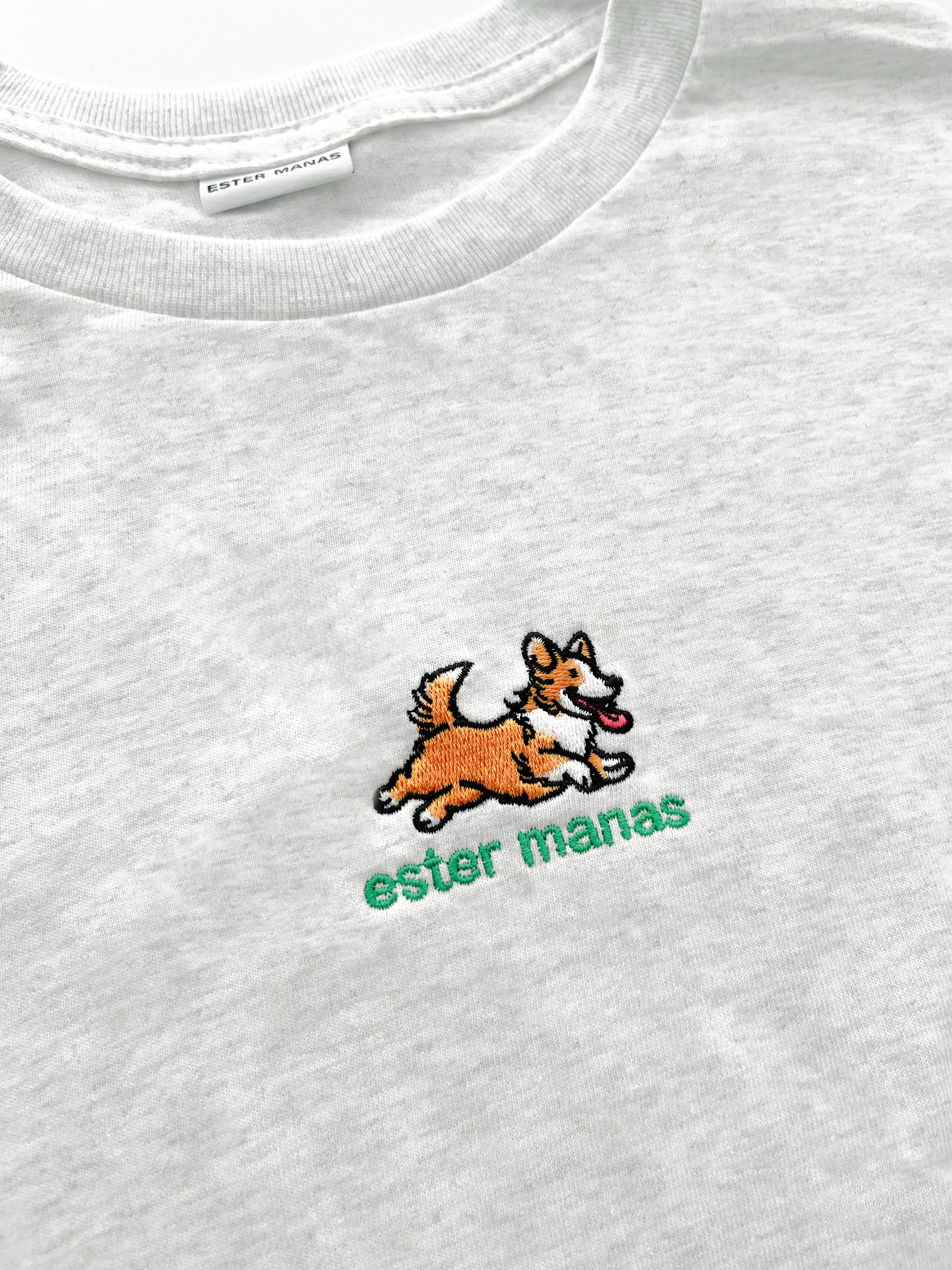 Ester Manas Everydoggy T-shirt gris Bulldog XS/S coton