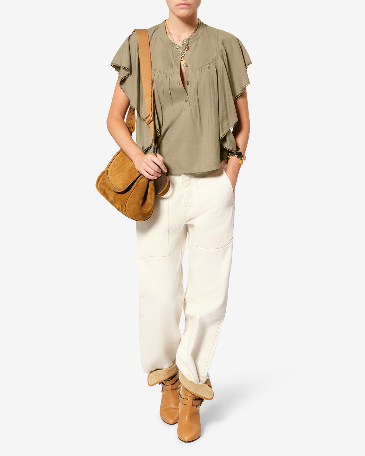 Isabel Marant Marlie Top Blouse Lin Light Bronze