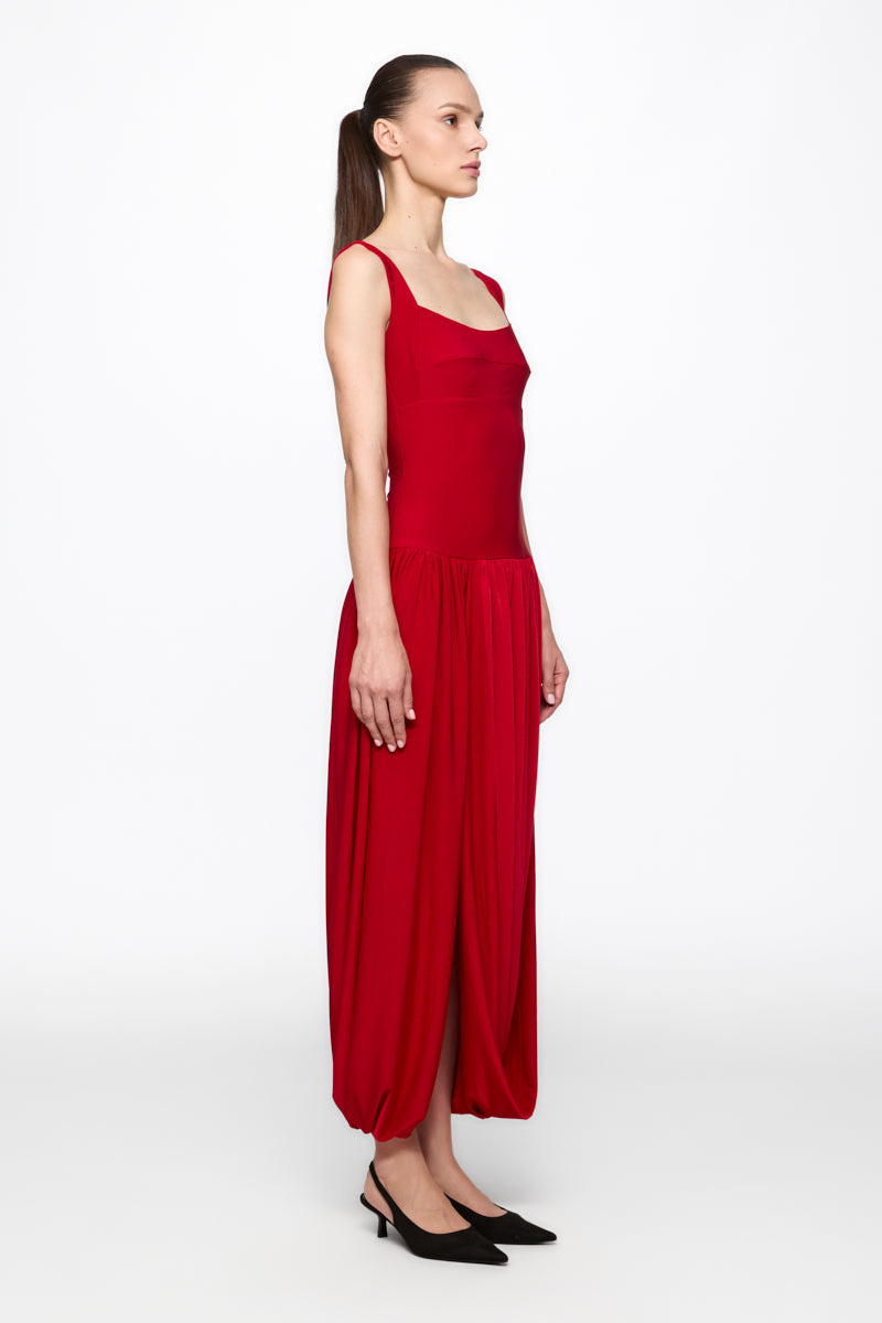 ATU Body Couture Corset robe midi rouge taille S jersey