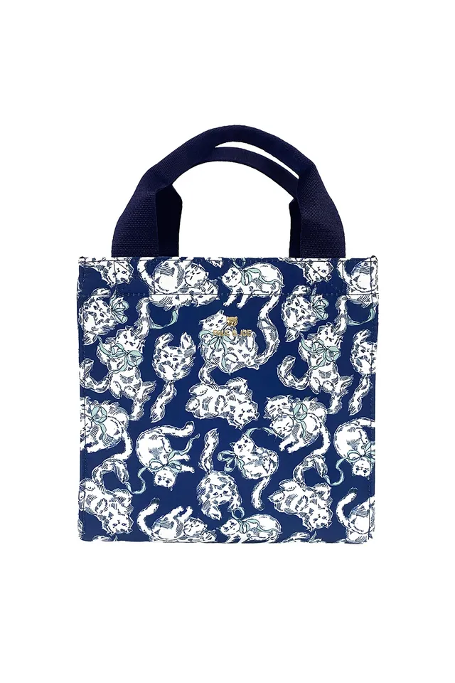 Paul & Joe Petit sac cabas marine TU motif chats