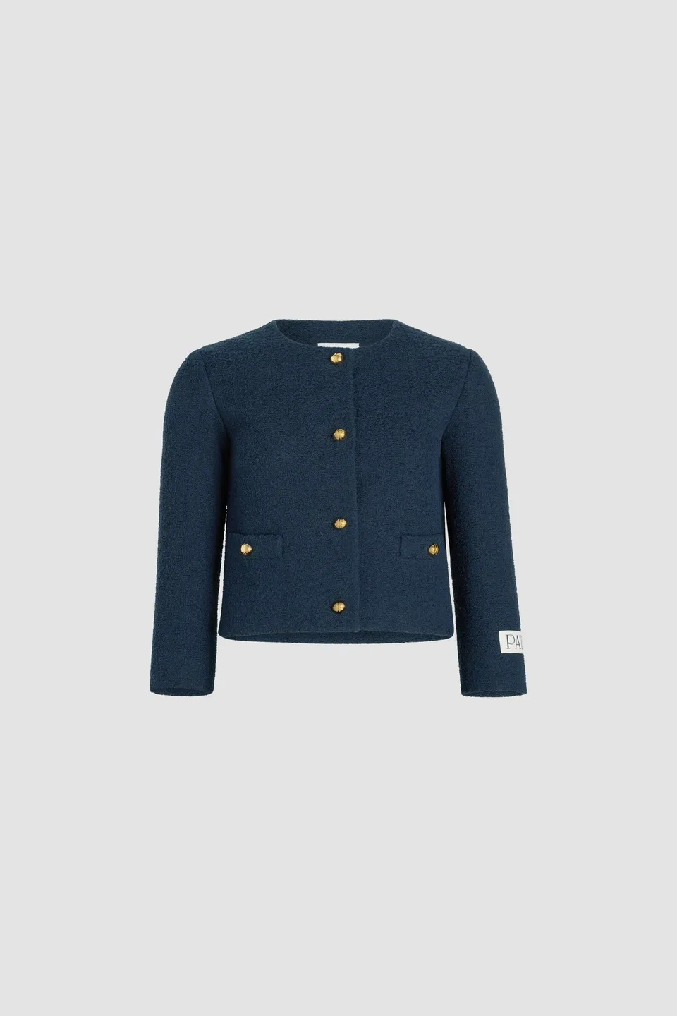Patou Jackets veste tweed marine 34-44 coton bio