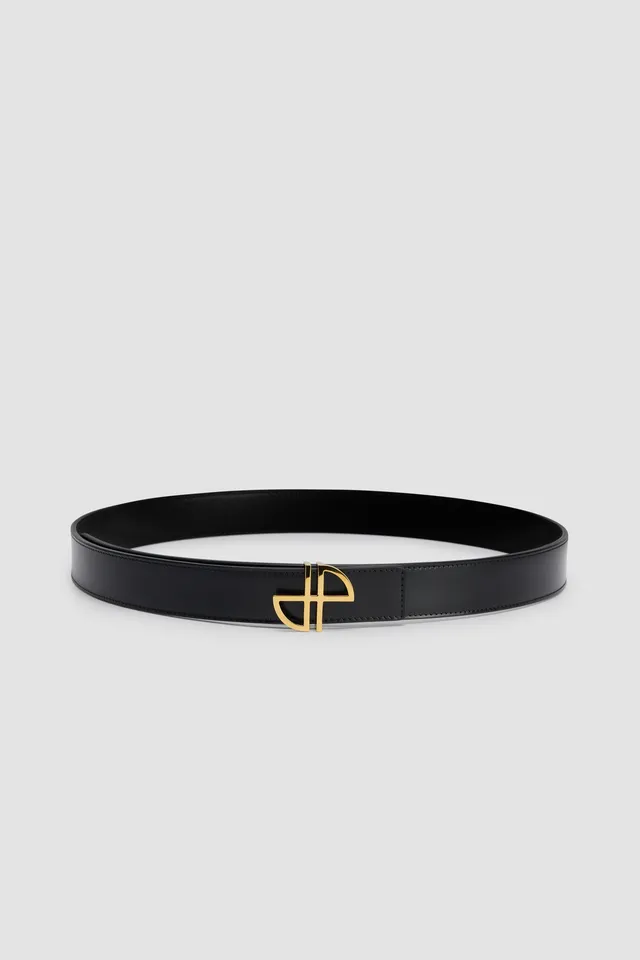Patou Accessories JP BE001 ceinture cuir noir reversible