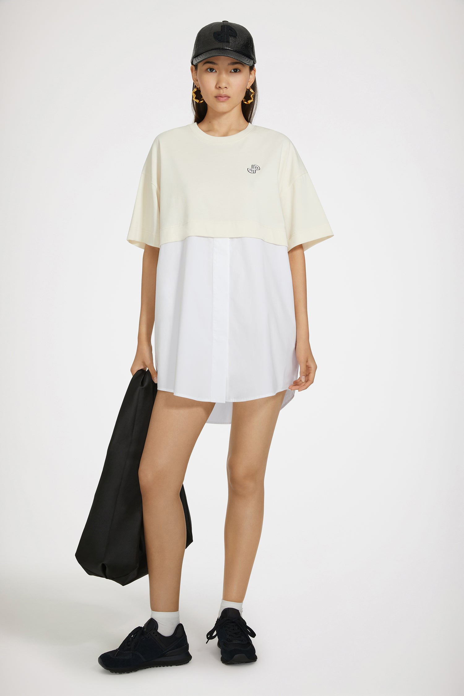 Patou Hybrid JE108 robe t-shirt Natural coton bio