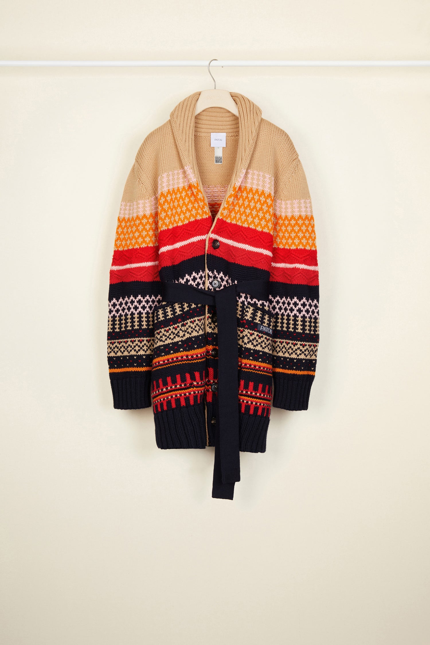 Patou Knitwear KN03080285025 cardigan laine multicolore TU