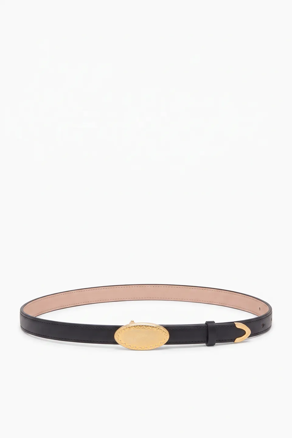 Ulla Johnson Plaque SP271307 Ceinture Réversible Noir