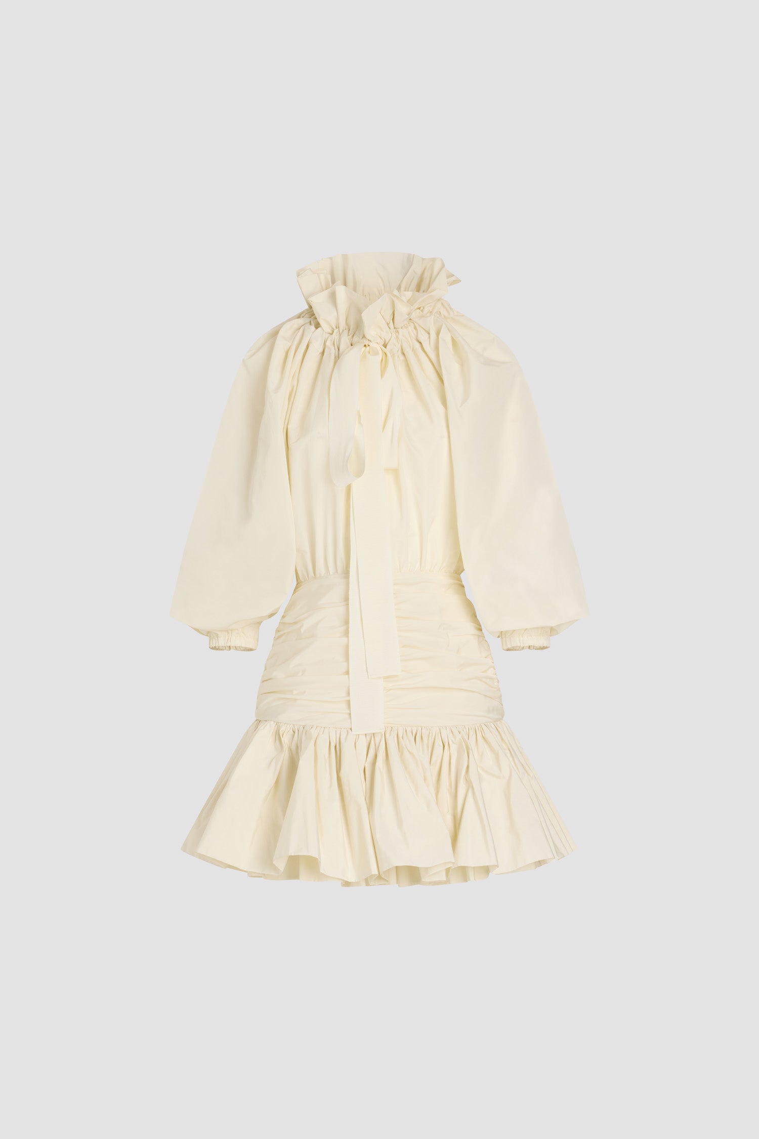 Patou robe mini faille recyclée ivoire 34