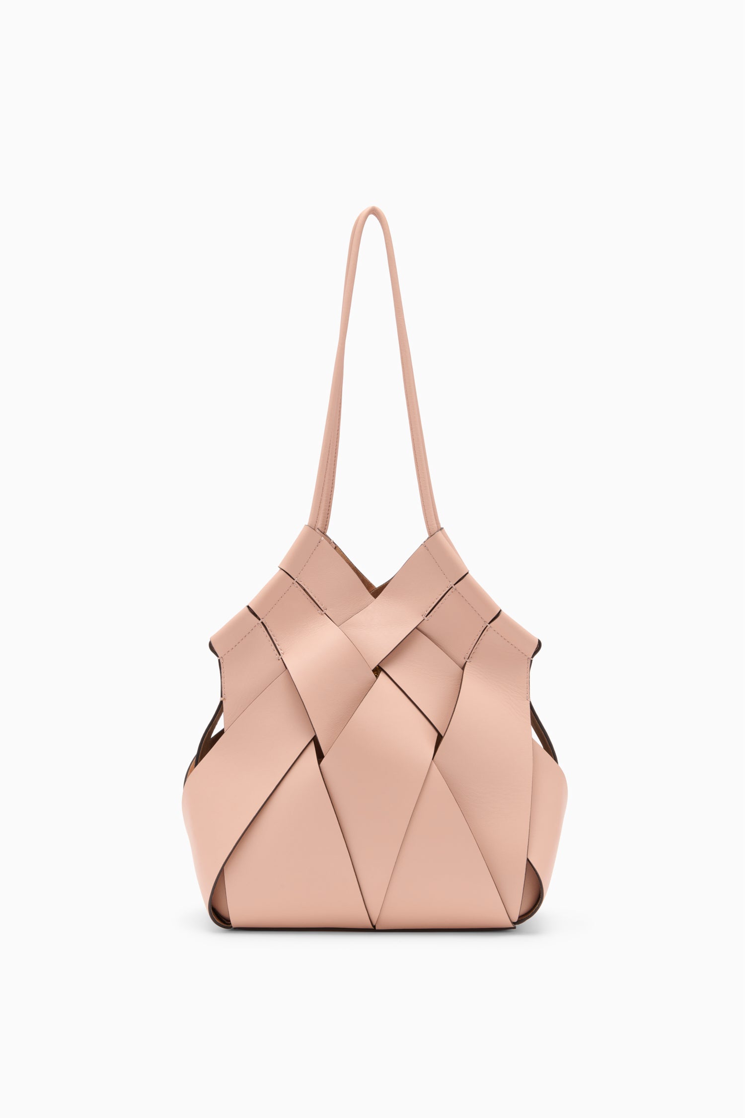 Ulla Johnson Charlotte Shoulder Bag sac cuir rose tulip