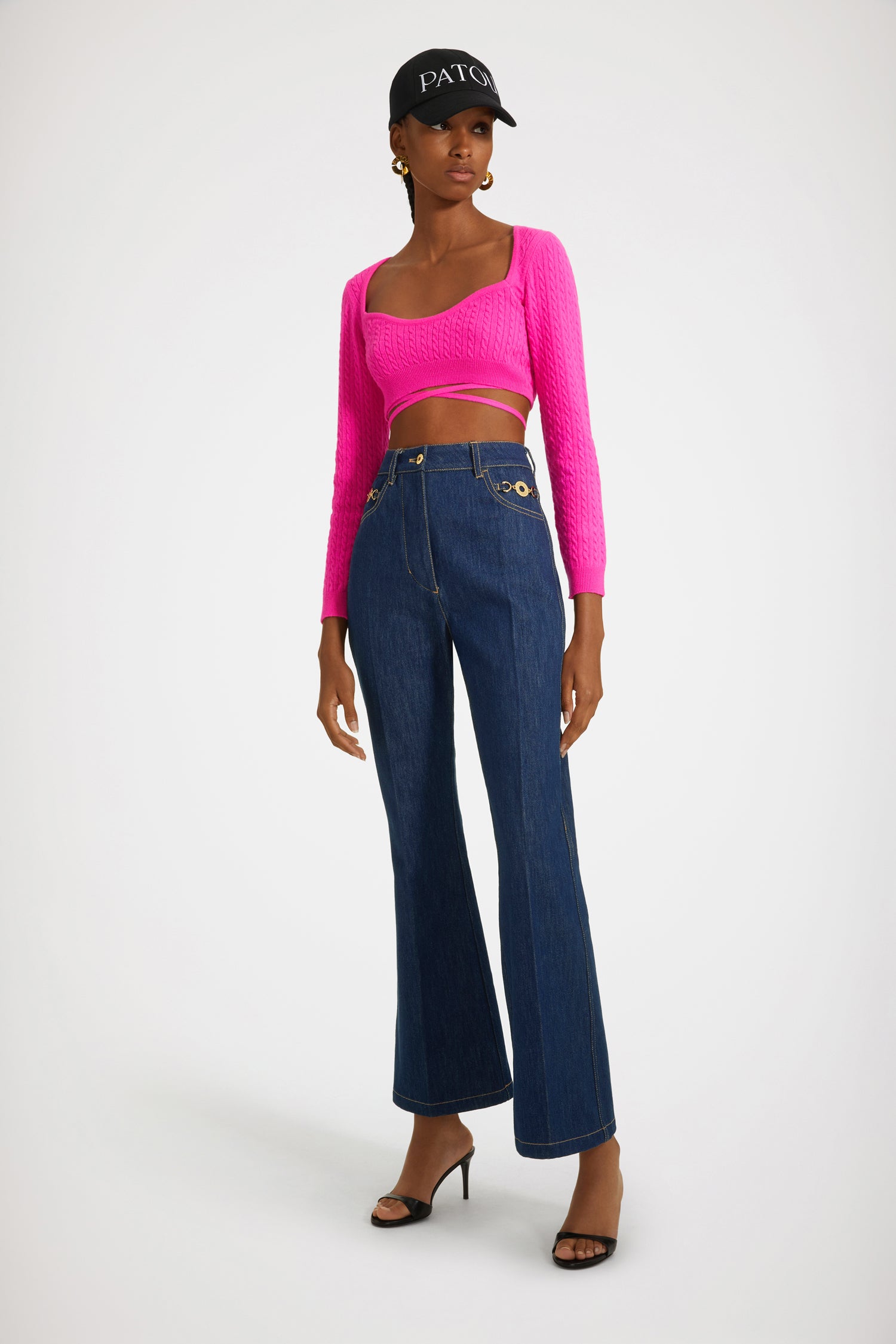 Patou Knitwear KN1228041453B top maille rose begonia M