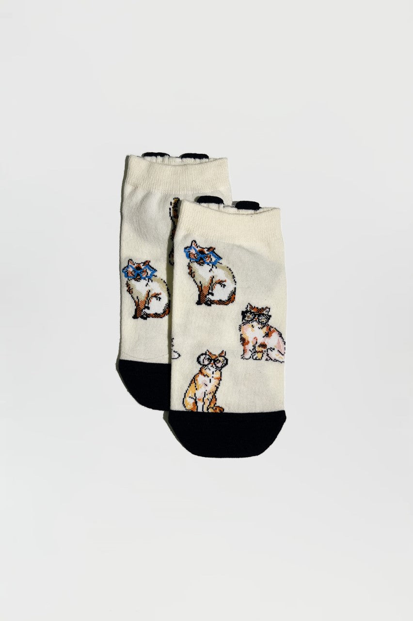 Paul & Joe Chaussettes Basses Chats Jaune 36-39 coton