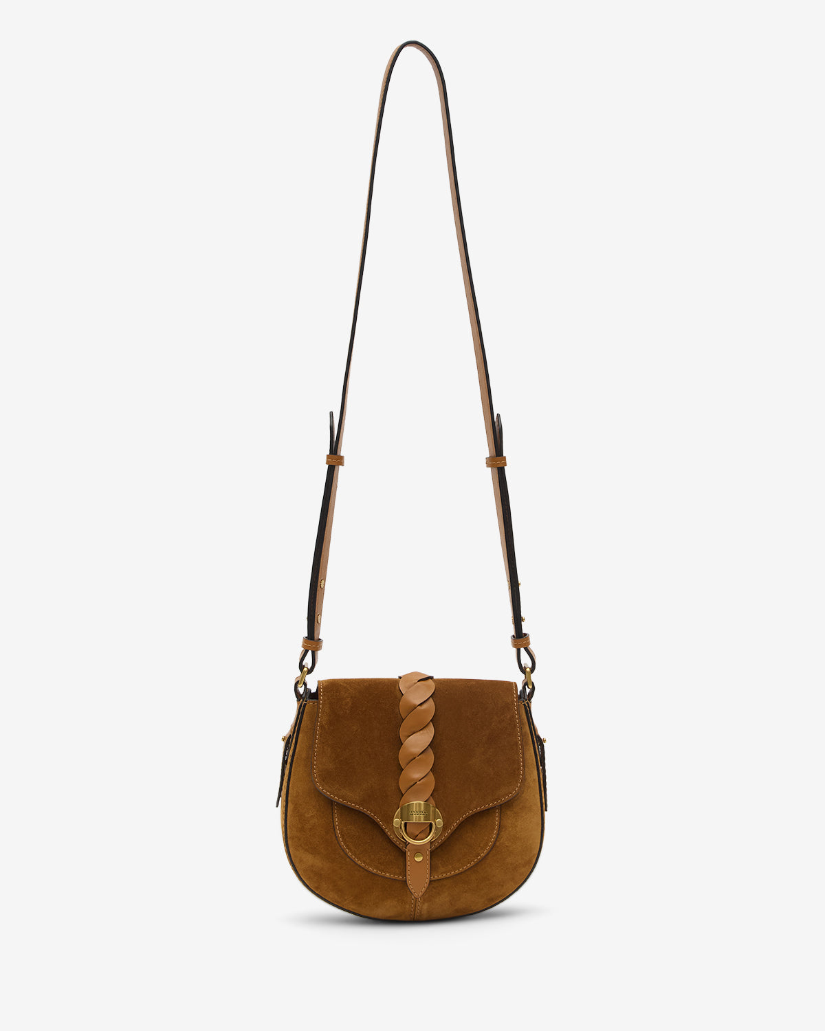 Isabel Marant Altay Small sac cuir velours cognac