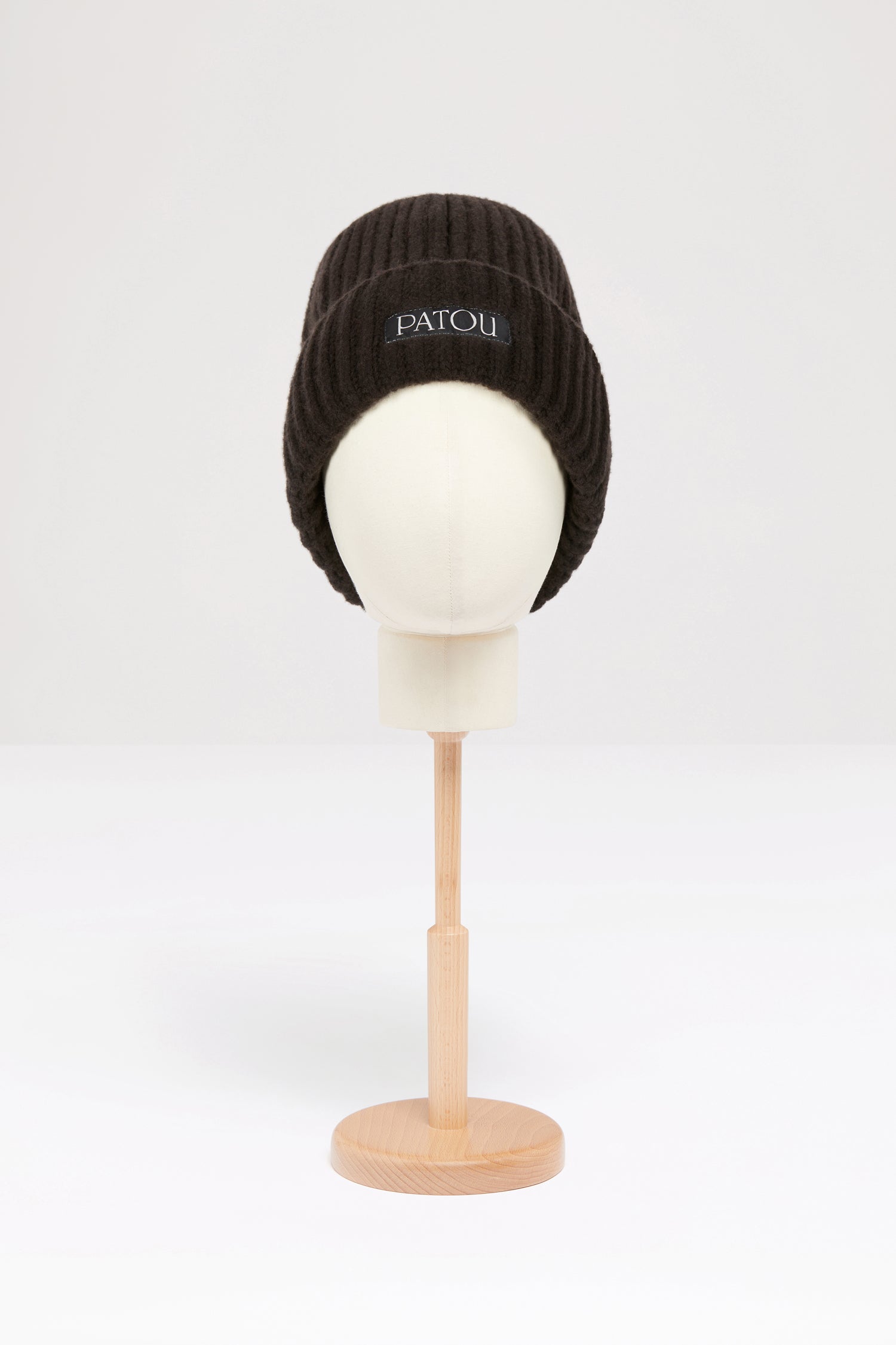 Patou Accessories bonnet laine chocolat TU cachemire