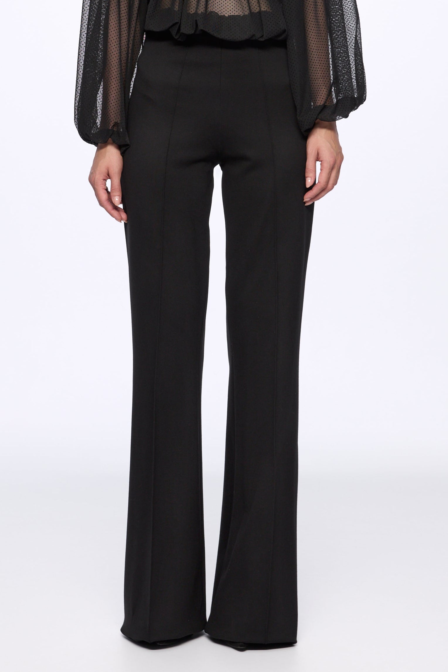 ATU Body Couture Trousers Pantalon Droit Noir Taille Haute
