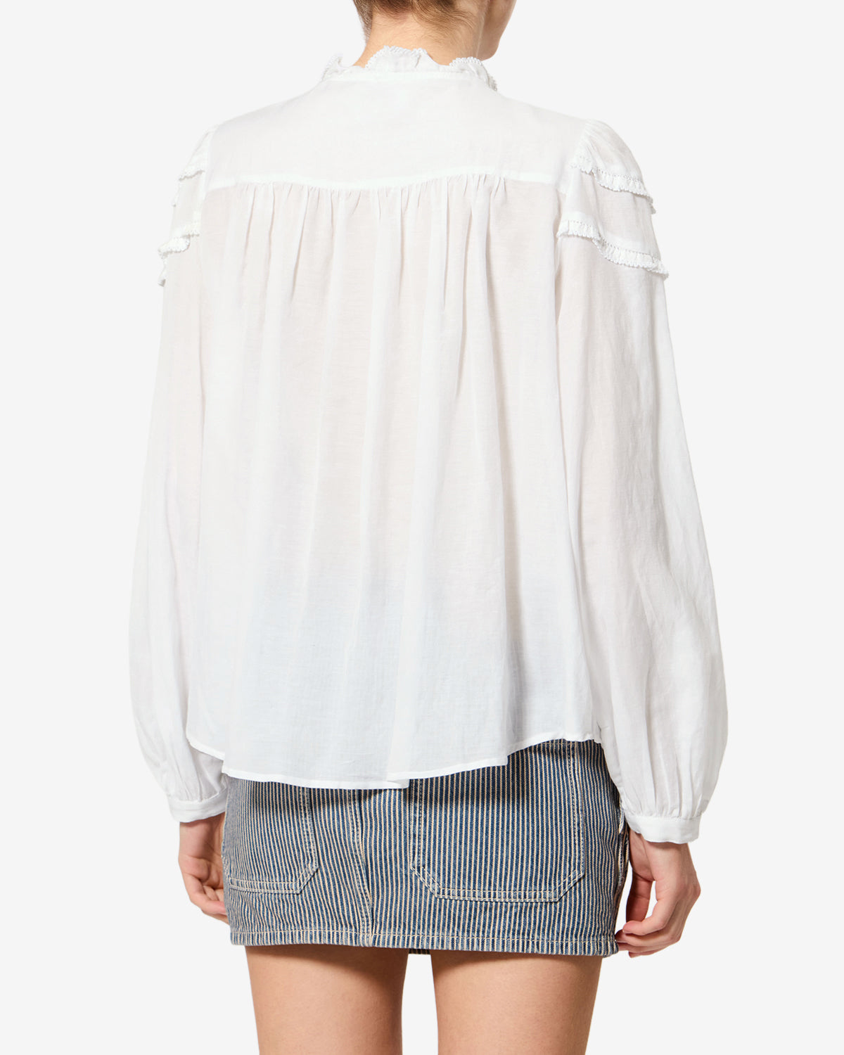 Isabel Marant Christa blouse blanche voile coton