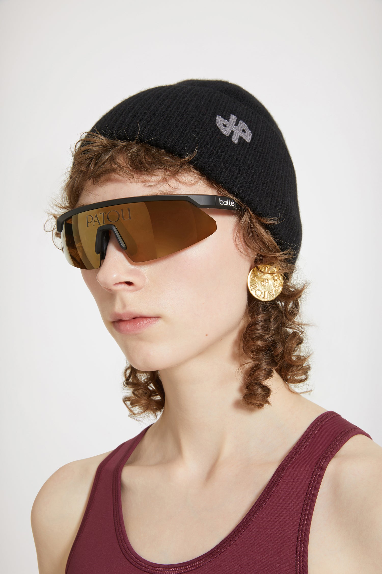 Patou Accessories bonnet AC047 H23AC047 noir laine TU