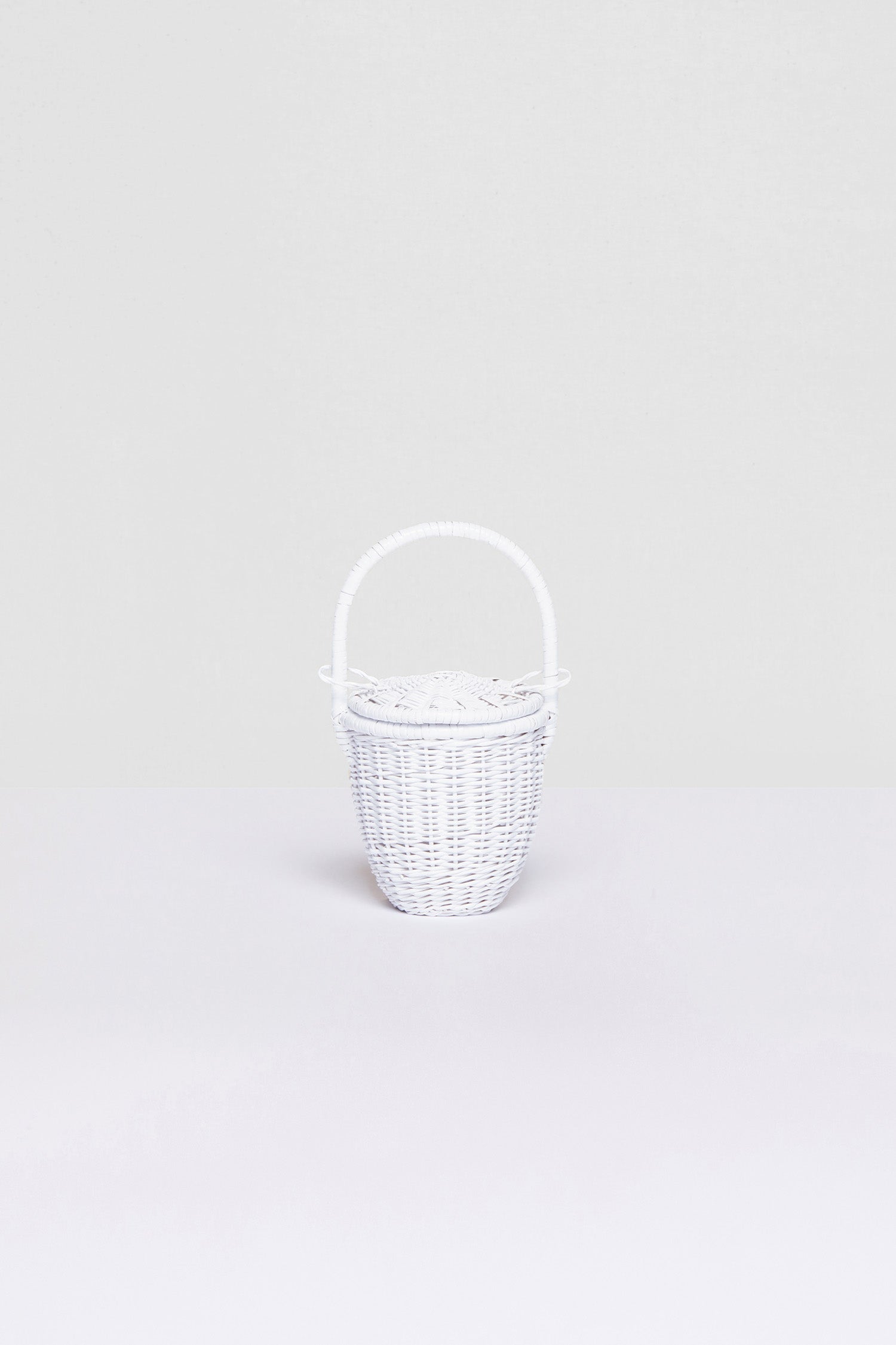 Patou AC003 sac seau osier blanc fait main