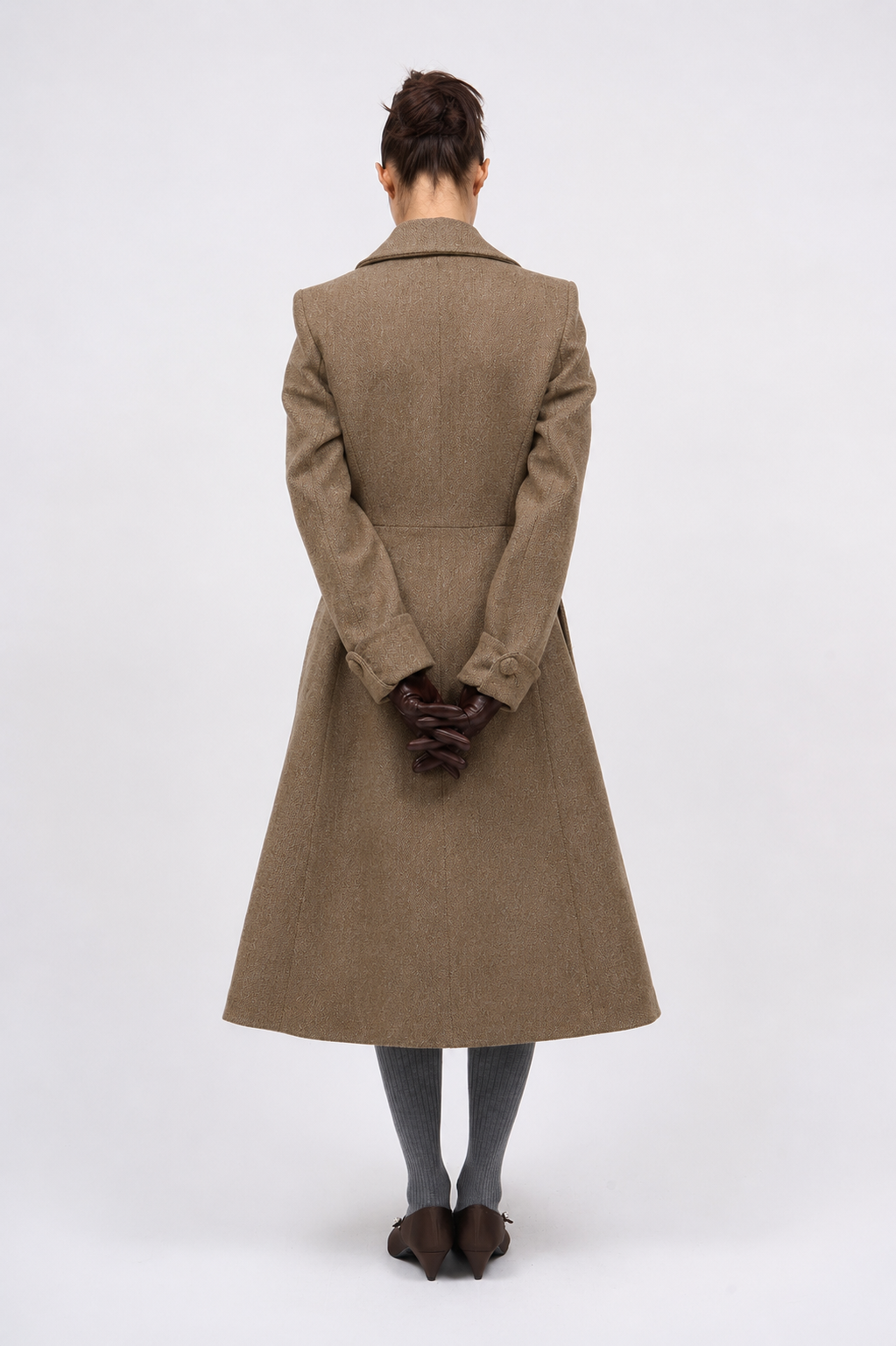Paul & Joe Prince manteau cintré anthracite laine vierge