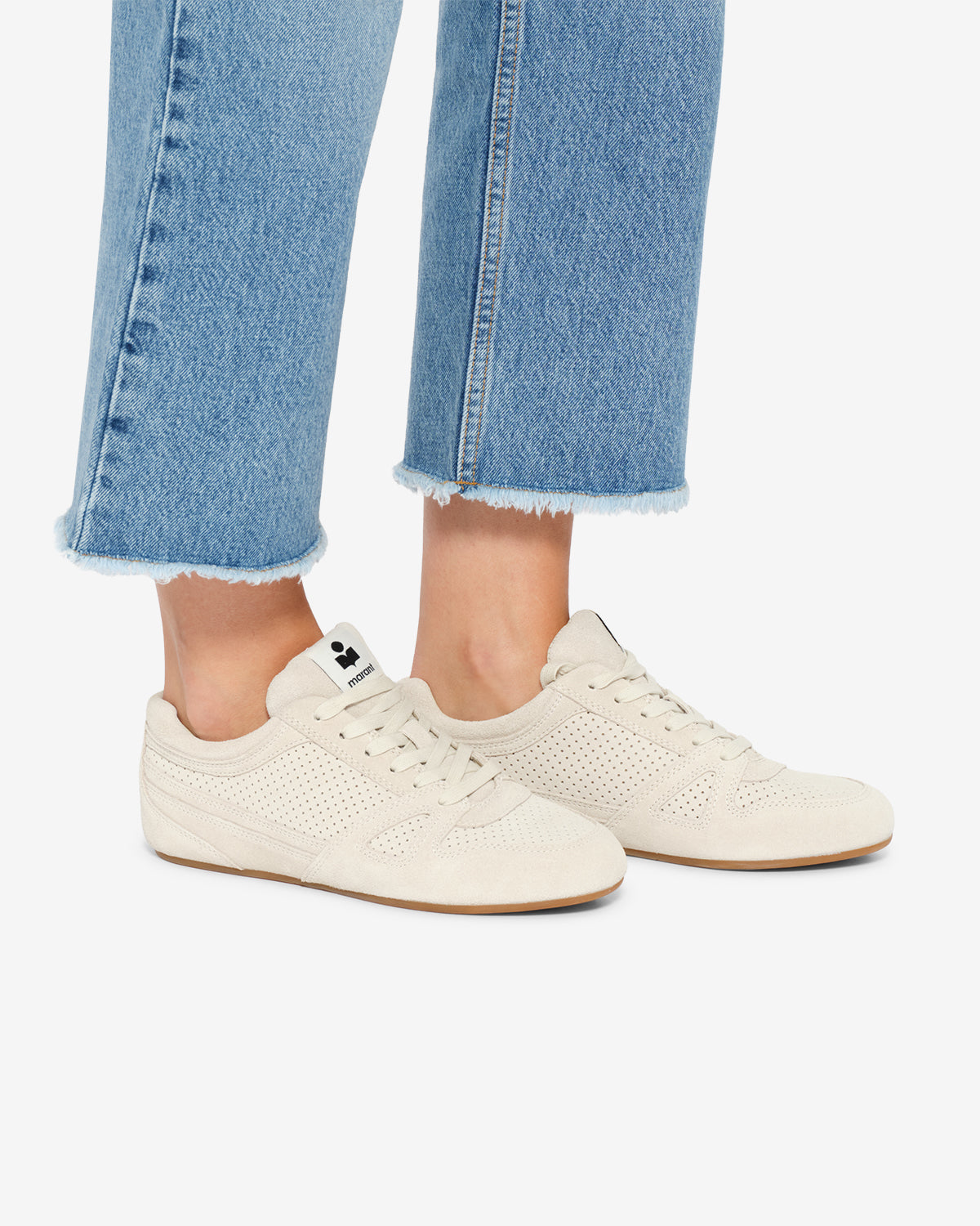 Isabel Marant Senny Low baskets beige cuir suede