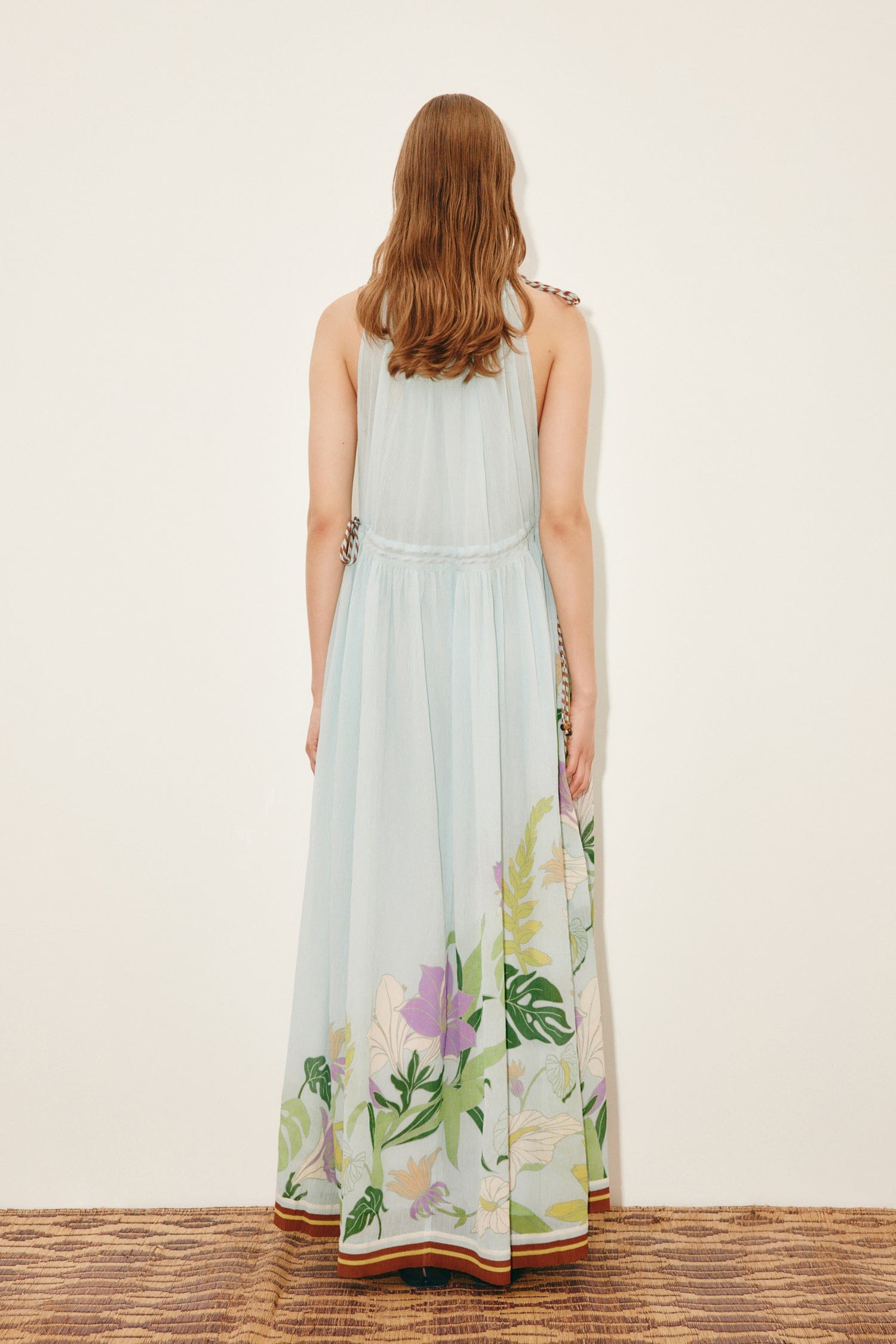 Alemaïs Alfie Sleeveless Robe midi coton soie