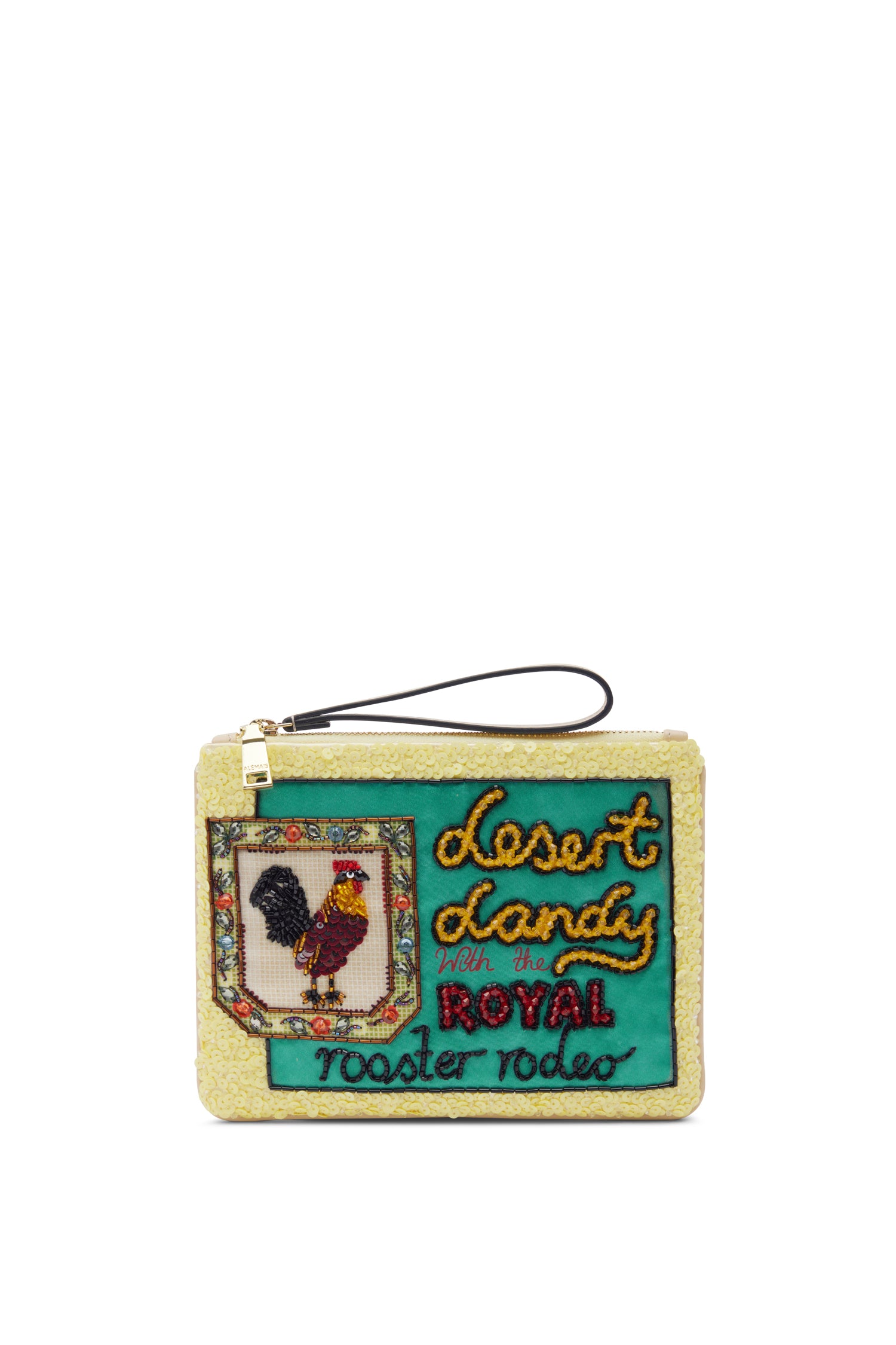 Alemäis Ace Rooster Embellished pochette perlée taille unique
