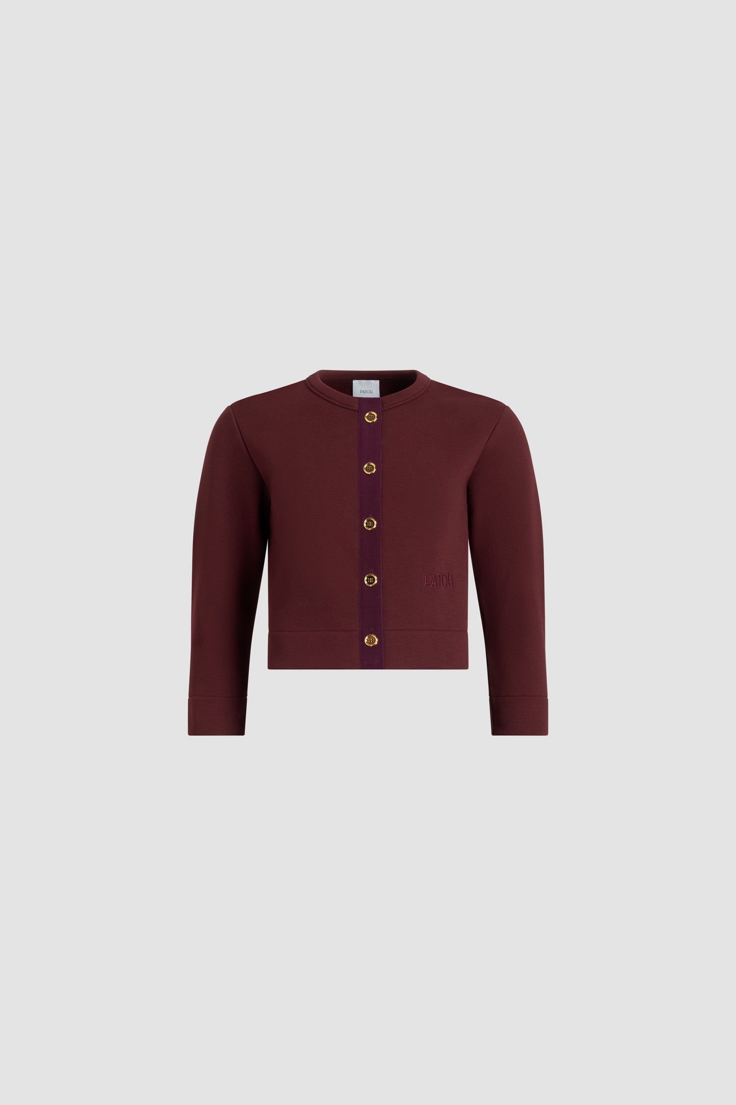 Patou JE1959995316R cardigan coton syrah XS-XL