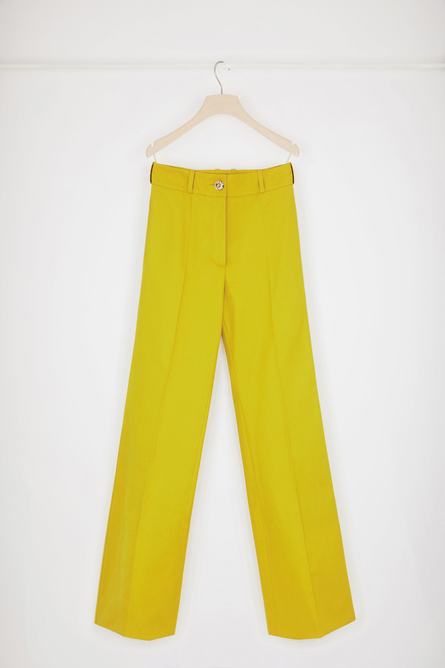 Patou H22TR0230124210A pantalon evase coton bio Absinthe