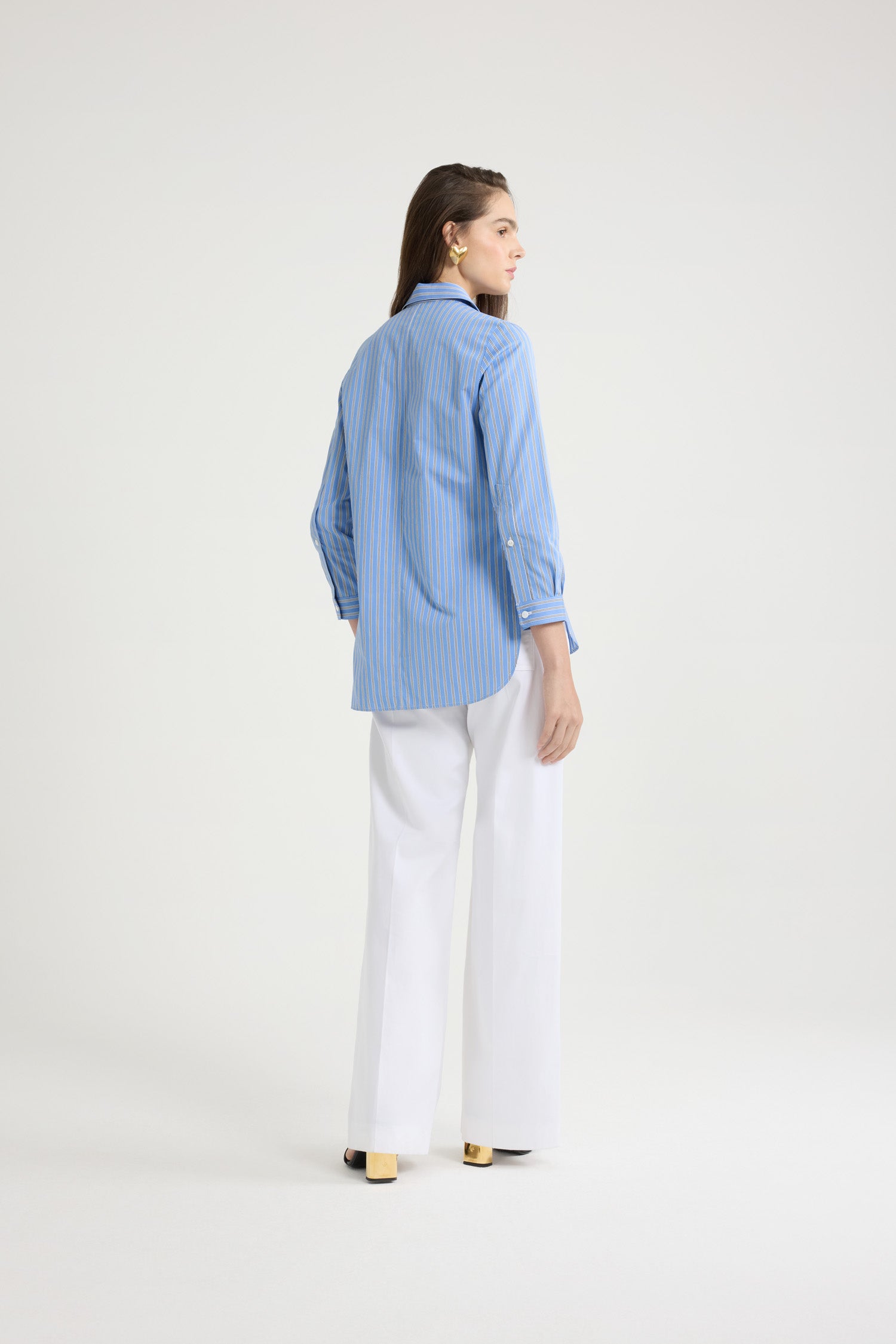 Patou Tops BL039 chemise coton bleu heritage 38