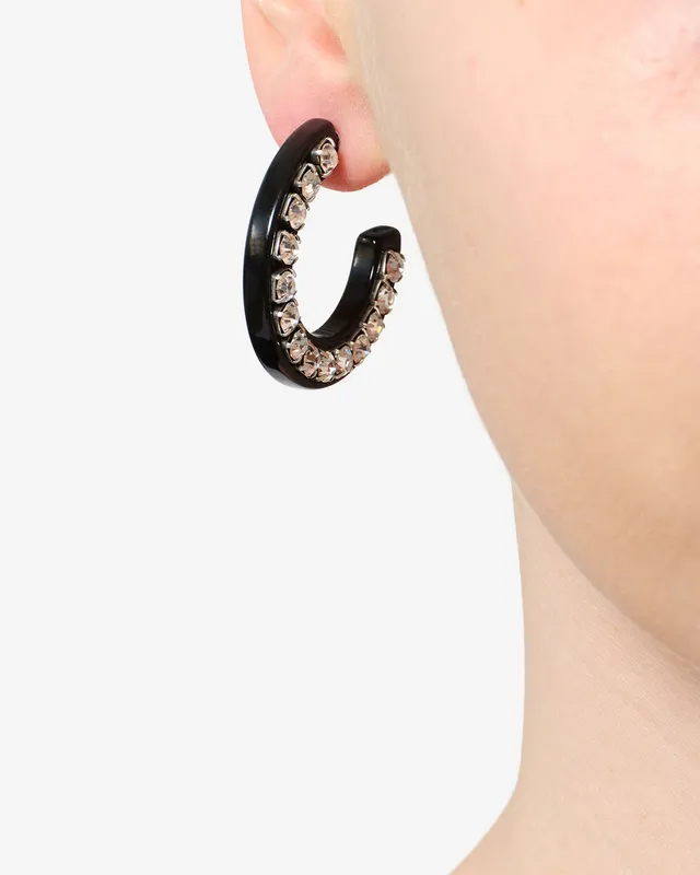 Isabel Marant Karlie BL0320FA-D4B01B boucles noir strass