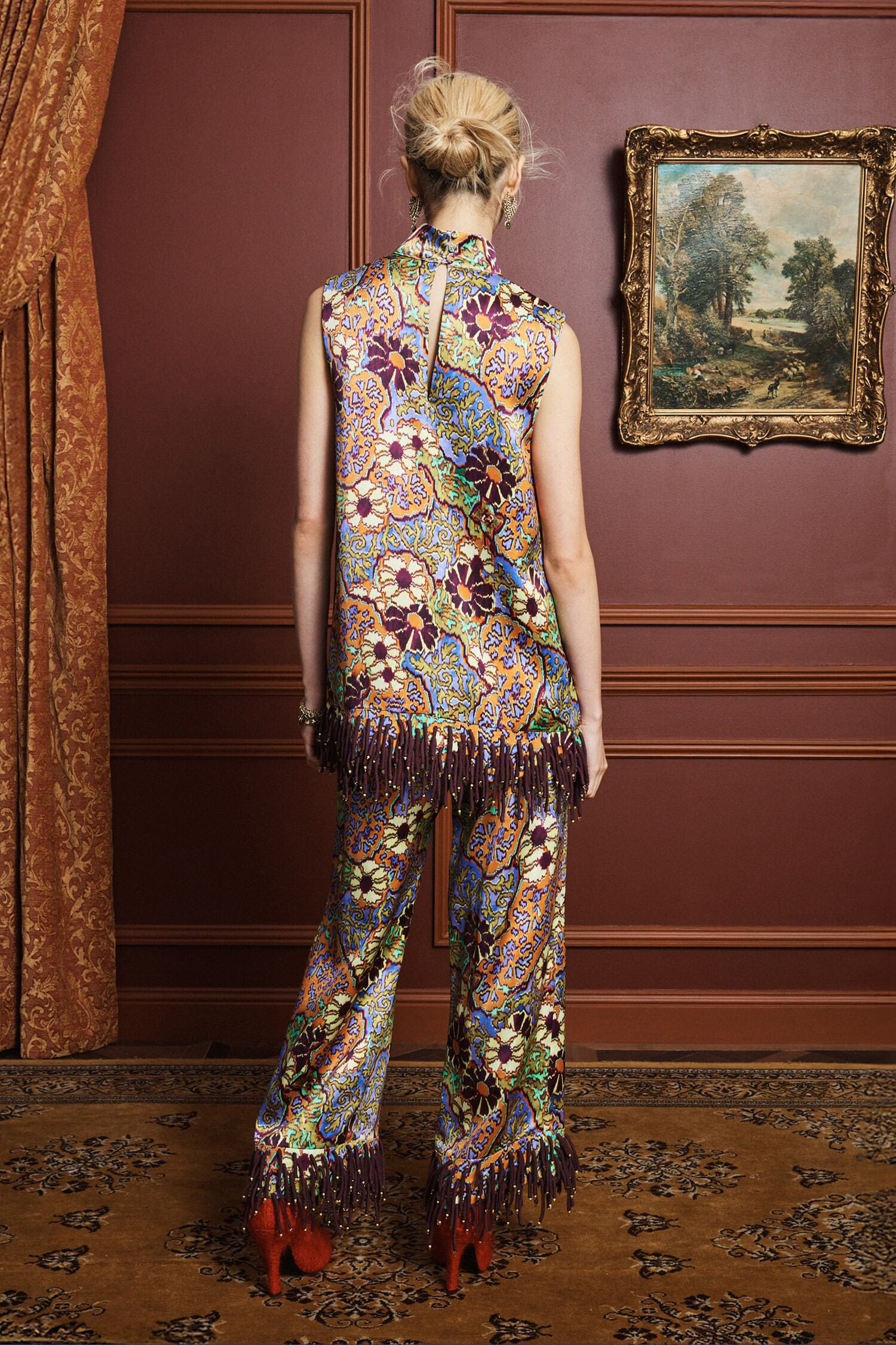 Alemäis Joanna pantalon culotte viscose imprimé floral