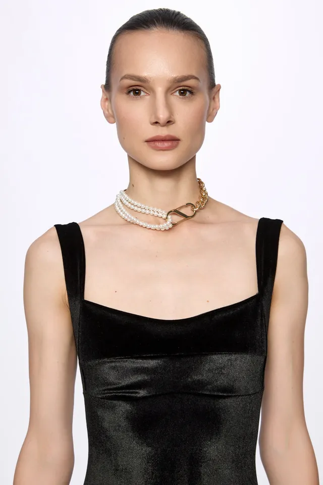 ATU Body Couture Pearls collier perles nacre taille unique
