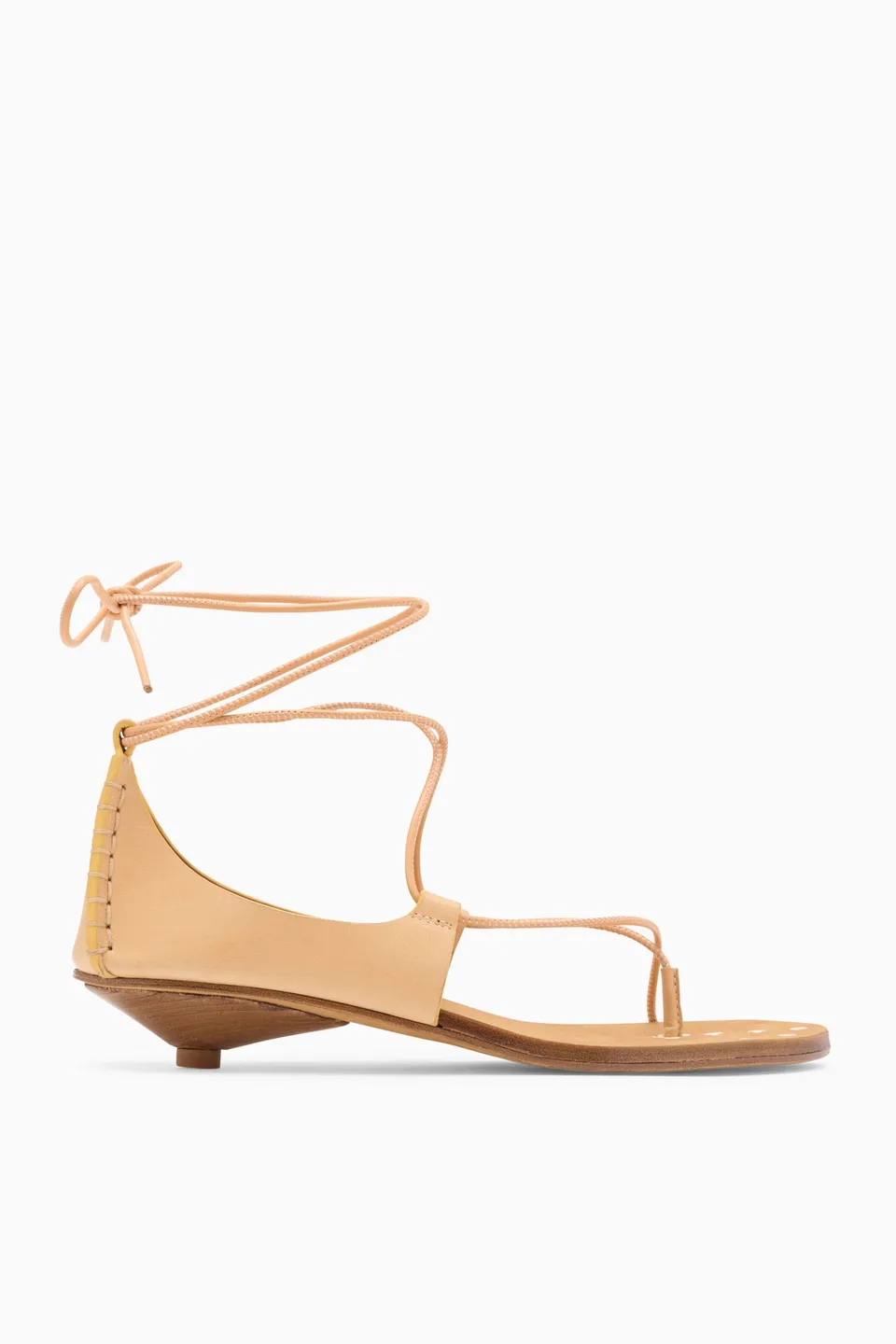 Ulla Johnson Aves sandales cuir Miele beige talon 25 mm