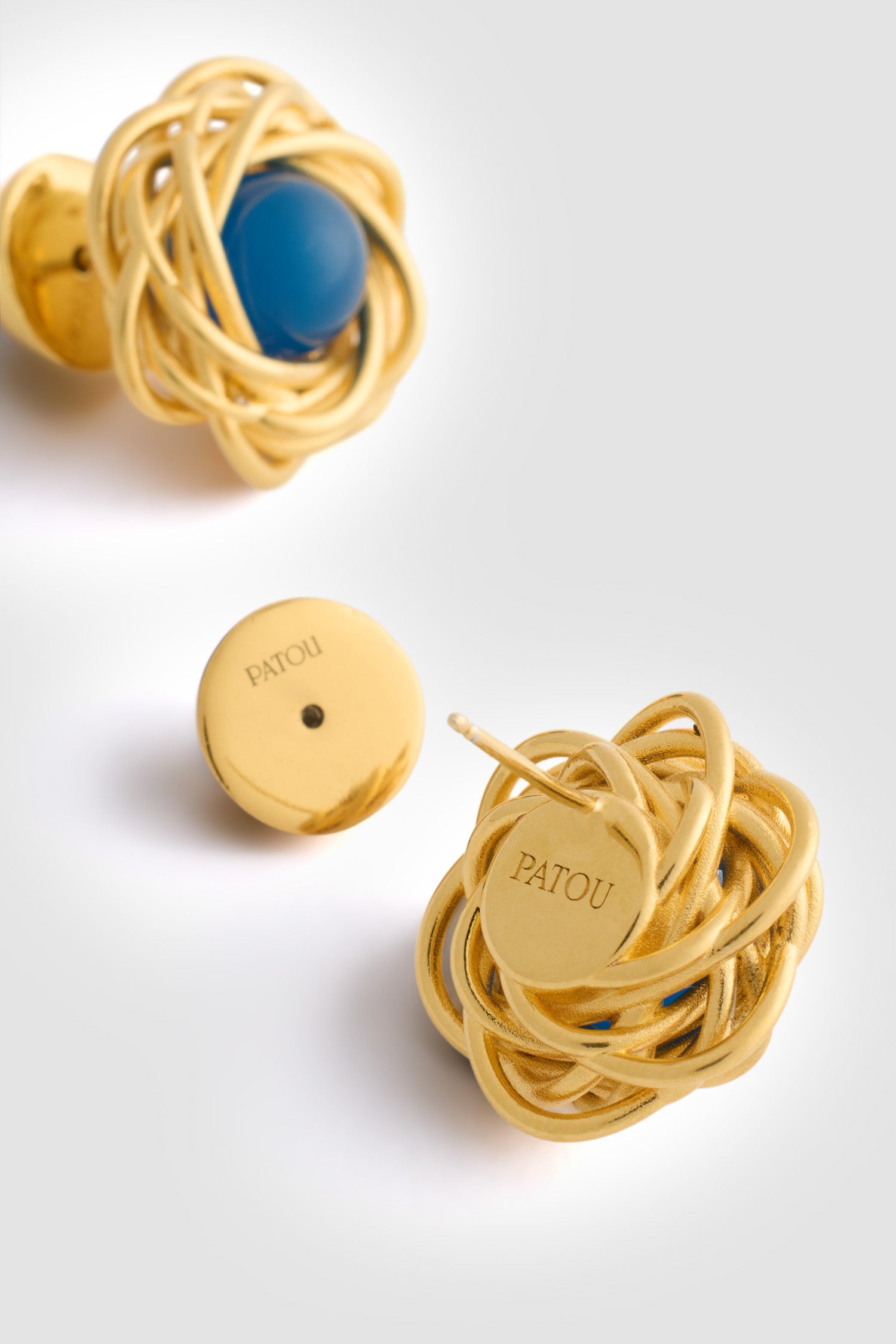 Patou Jewellery Nest JW126 boucles d'oreilles Victoria Blue
