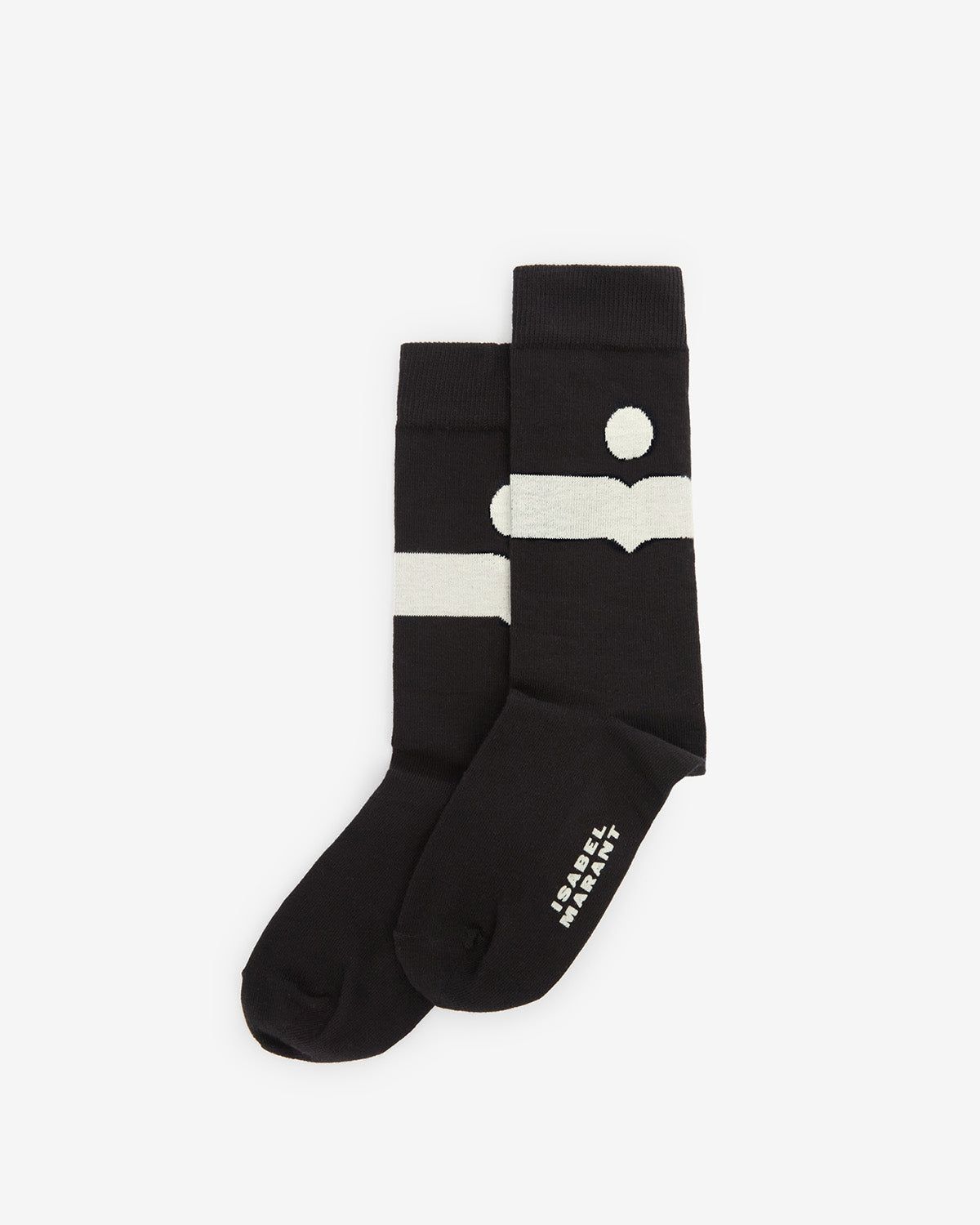 Isabel Marant Nesson chaussettes noires mi-hautes logo