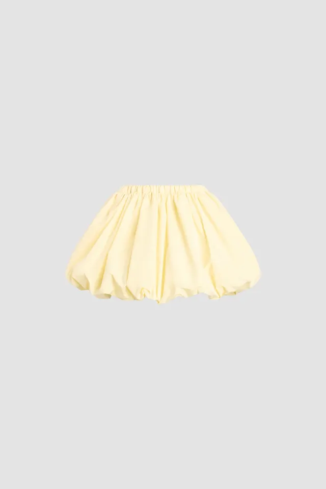 Patou SK110 mini jupe bloomer faille jaune