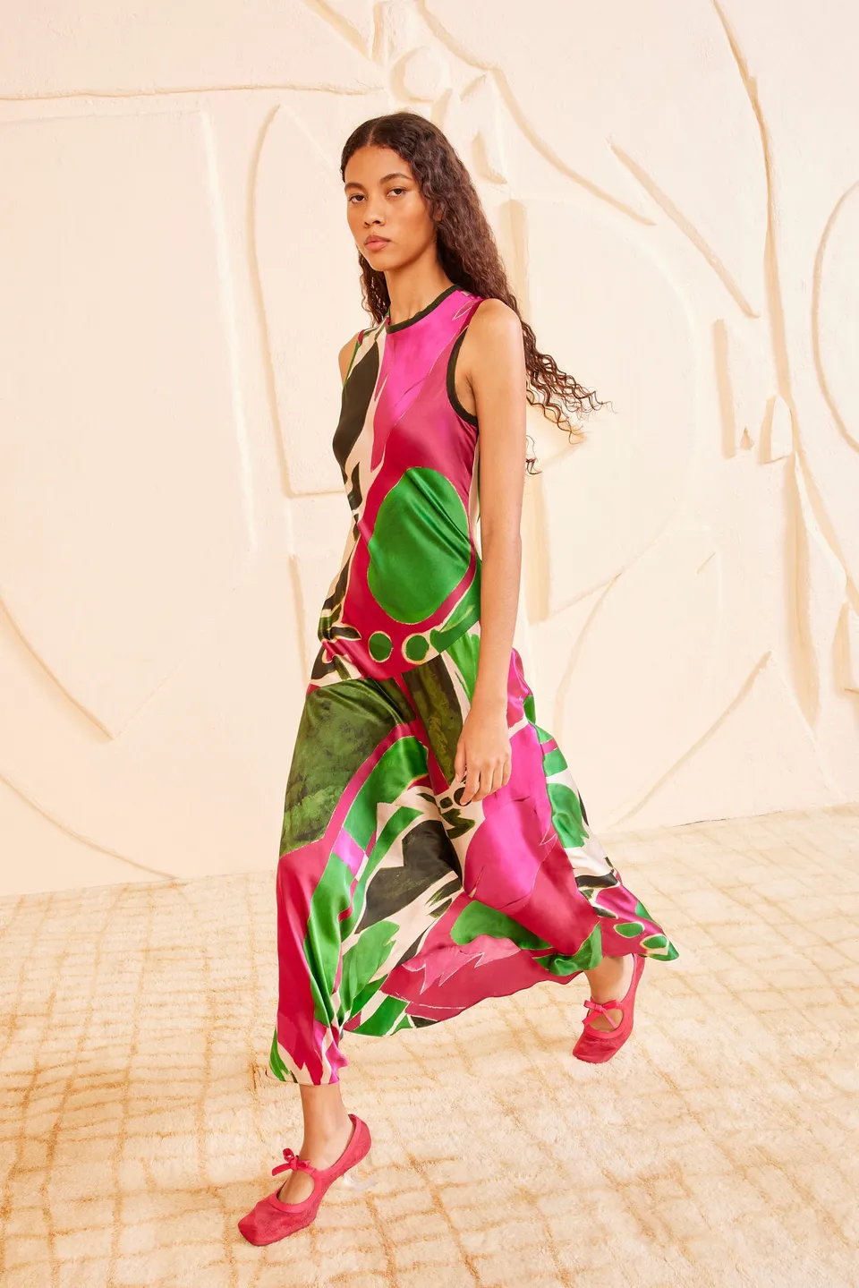 Ulla Johnson Gaea robe midi soie Palingenesis 4