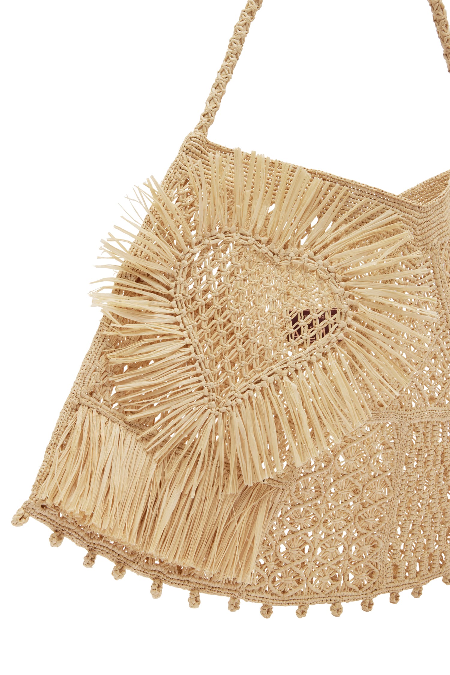 Alemäis Tote sac raphia macramé maxi taille unique