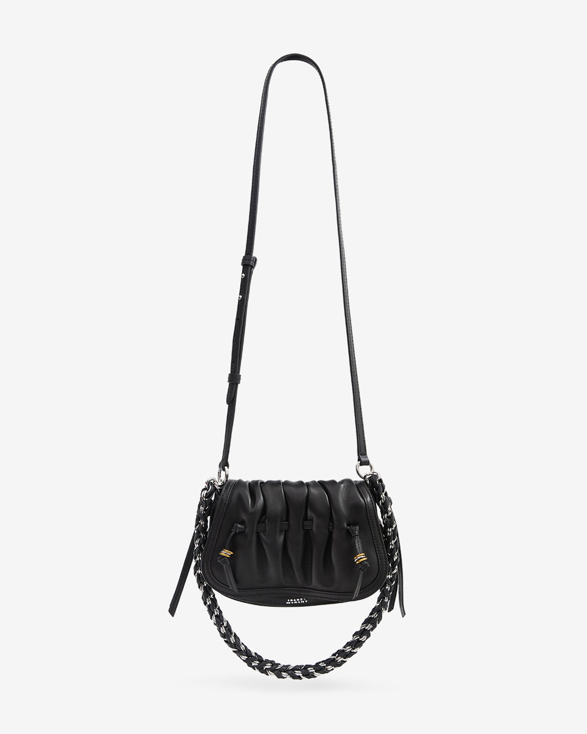 Isabel Marant Bolton XS sac cuir noir matelassé 21 cm