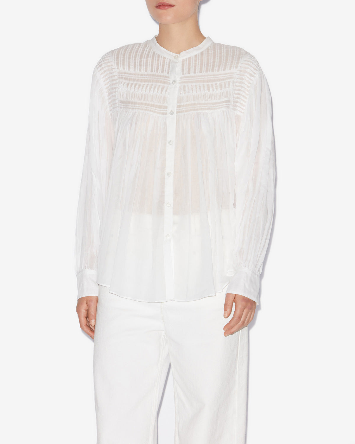 Isabel Marant Plalia HT0002FC blouse blanc voile coton