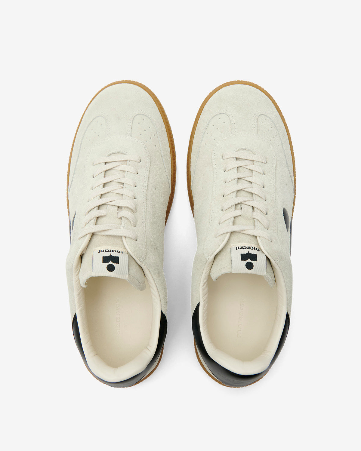 Isabel Marant Brycy BK0008 Baskets cuir beige et noir