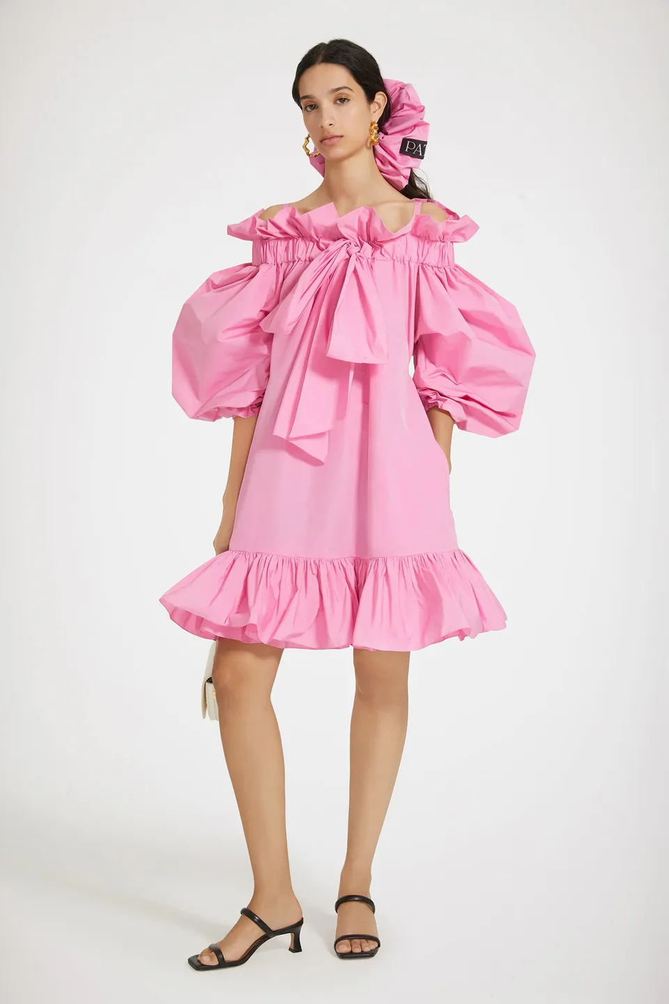 Patou DR143 robe faille recyclée rose 34