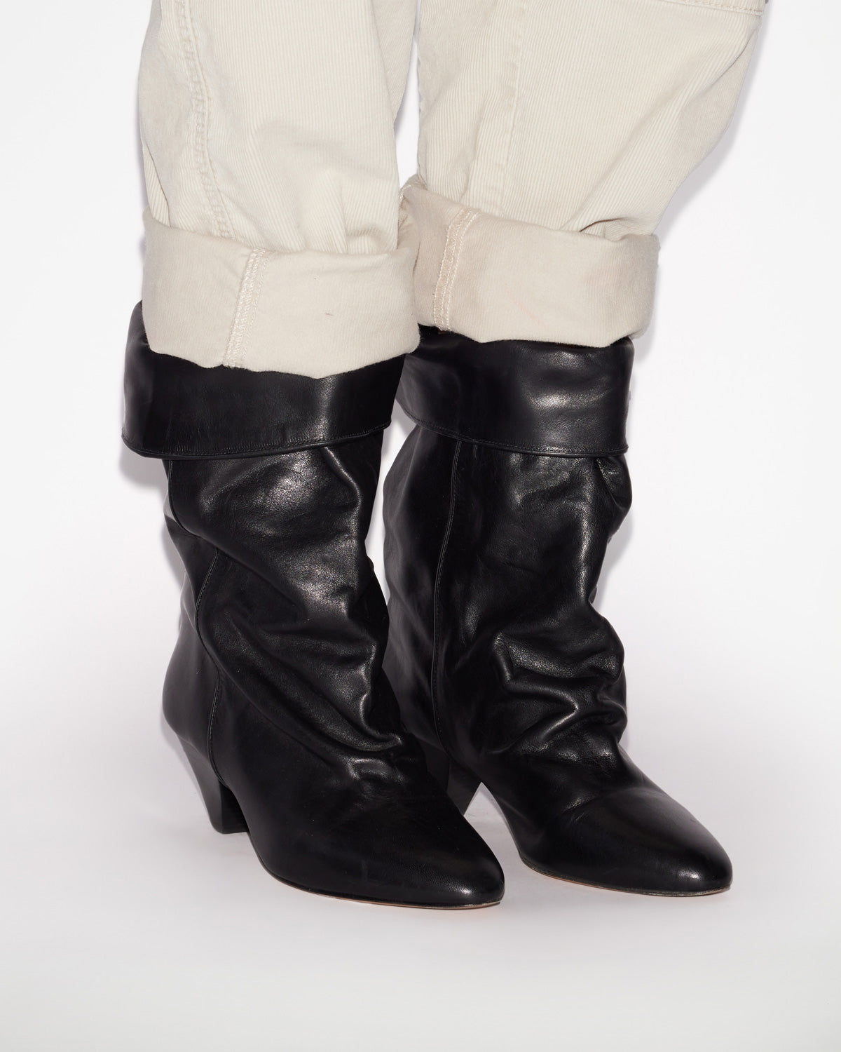 Isabel Marant Dalby bottines noir cuir talon 5,5 cm