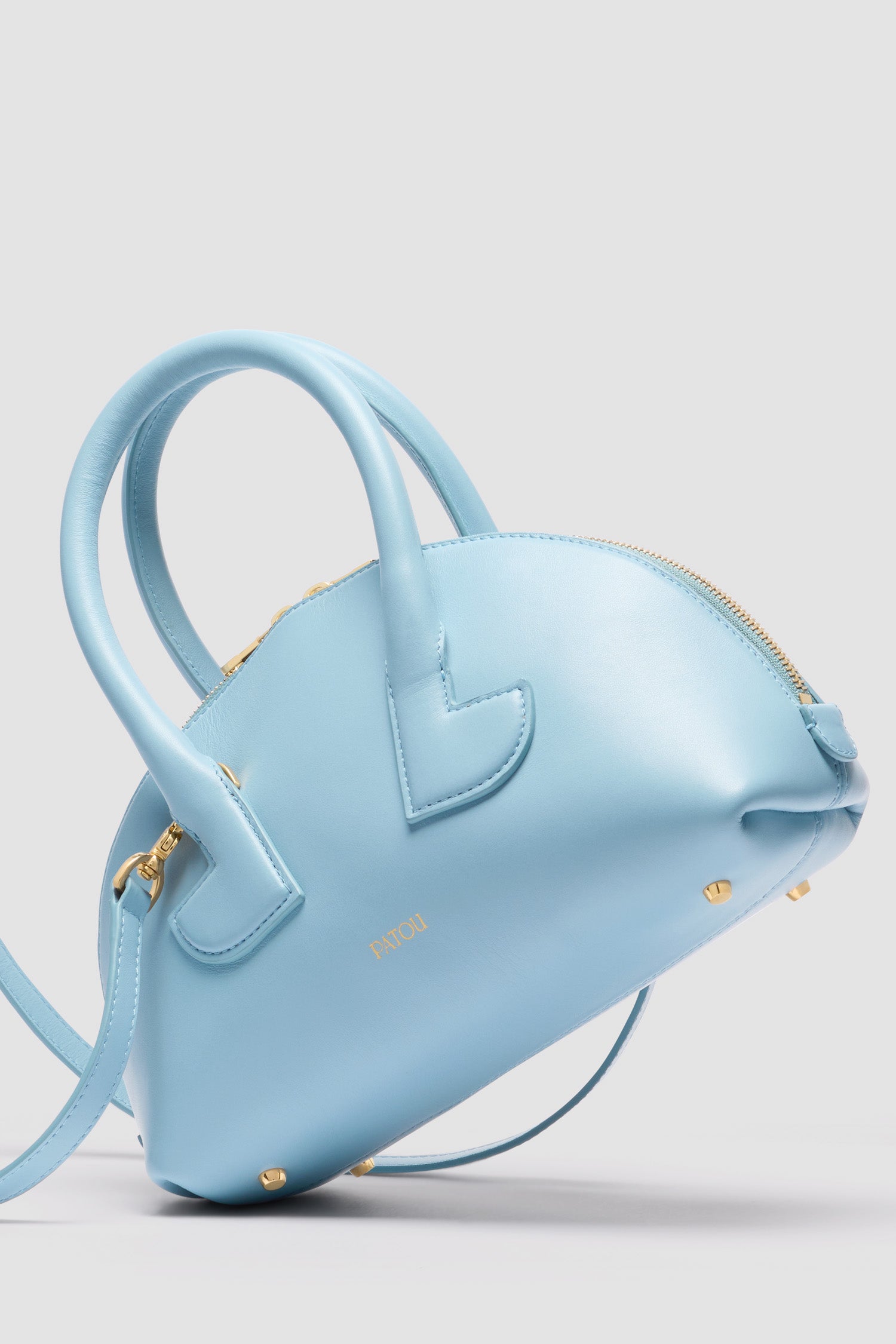 Patou Bowling P25BA0195000637B sac cuir bleu skylight